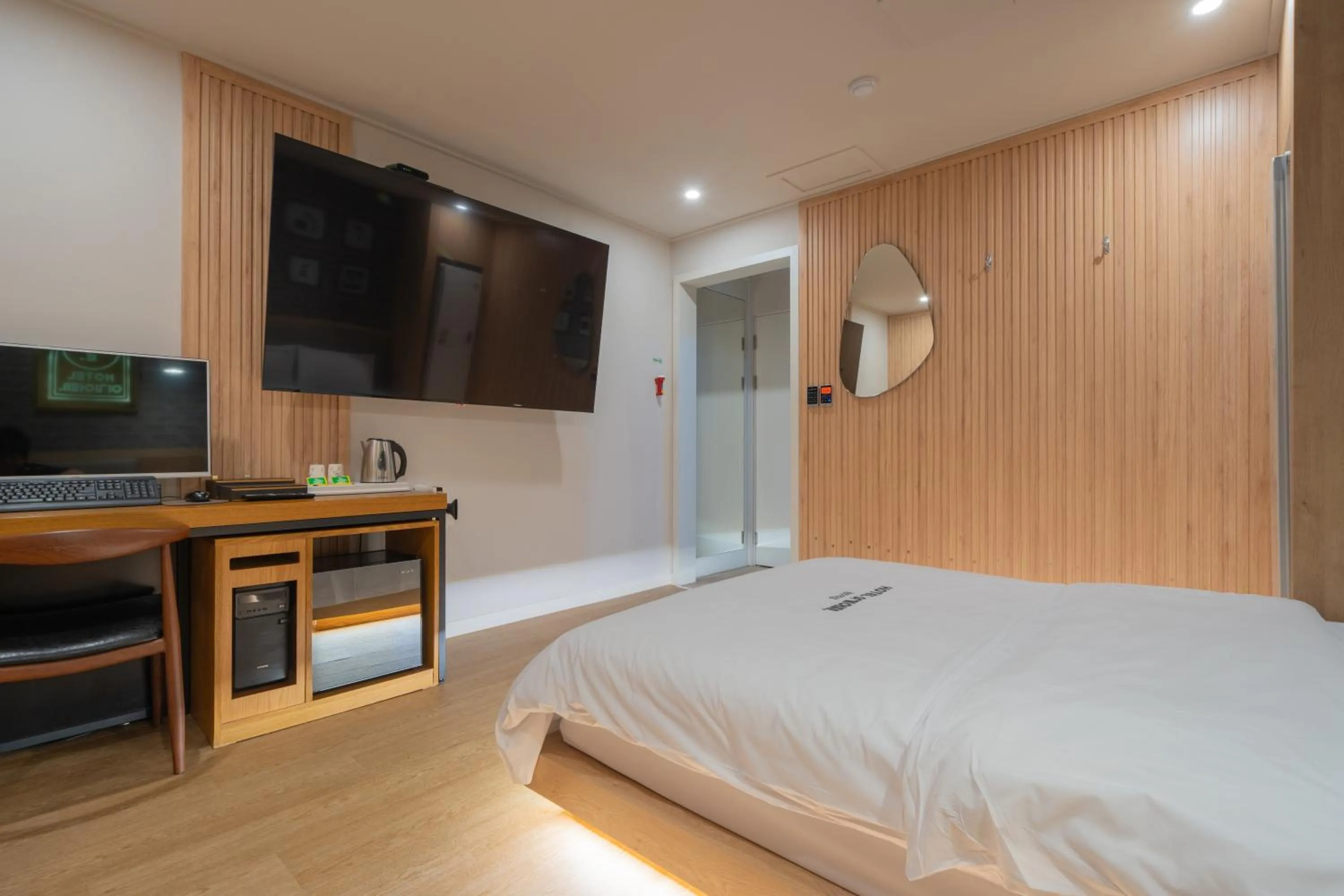 Bed in Hotel Yoegieottae Gwangju Station