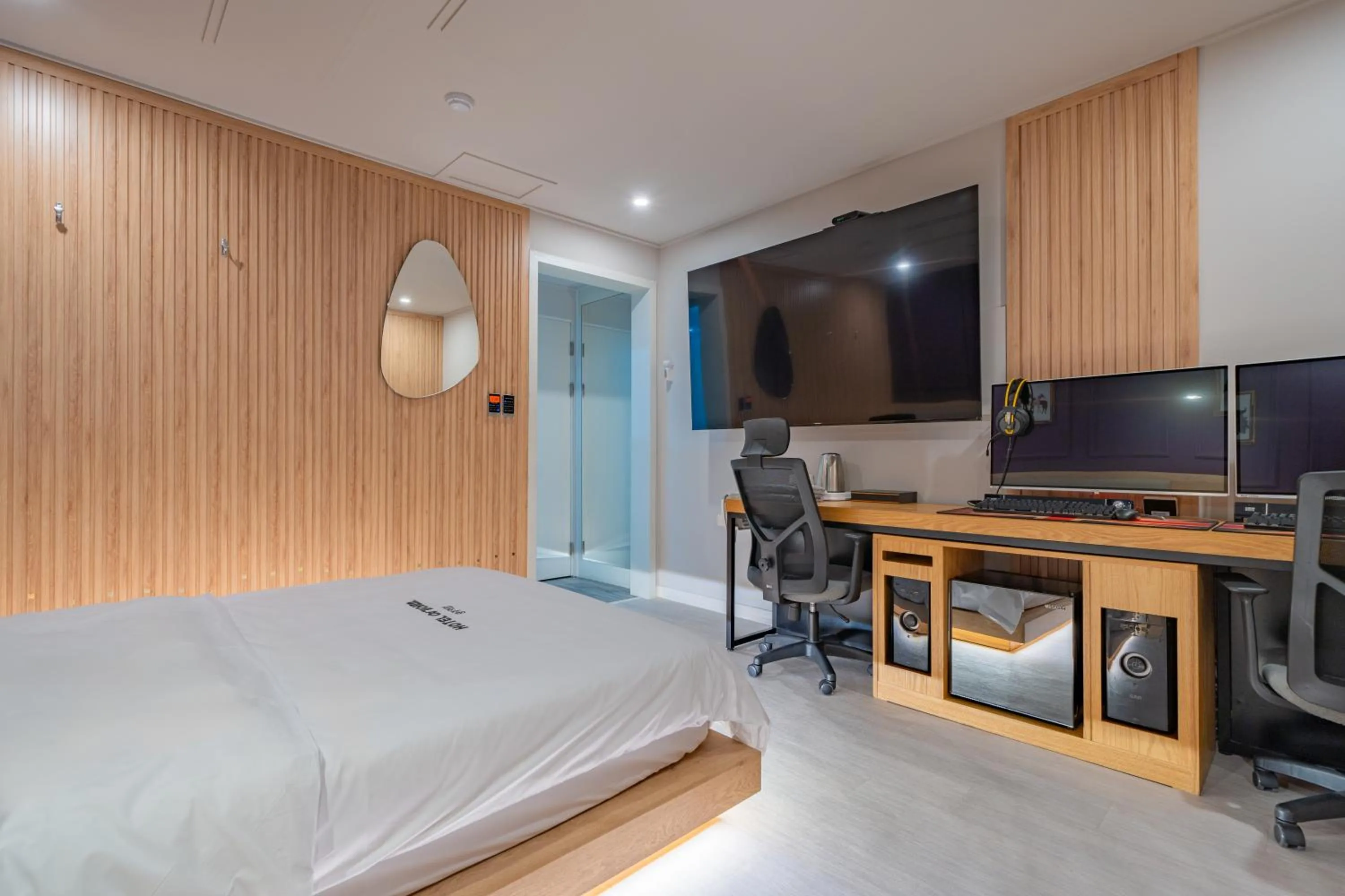 Bed in Hotel Yoegieottae Gwangju Station