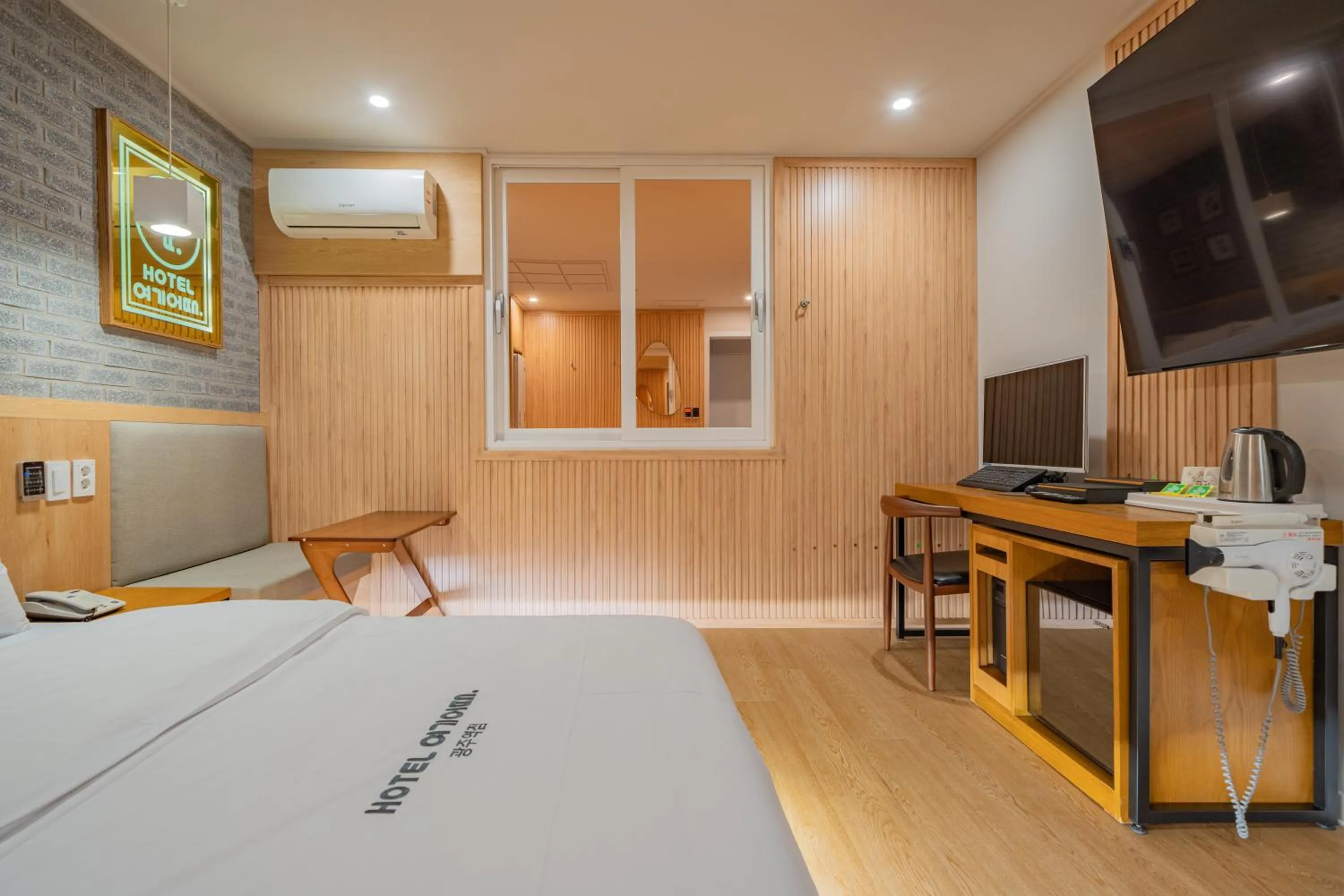 Bed in Hotel Yoegieottae Gwangju Station