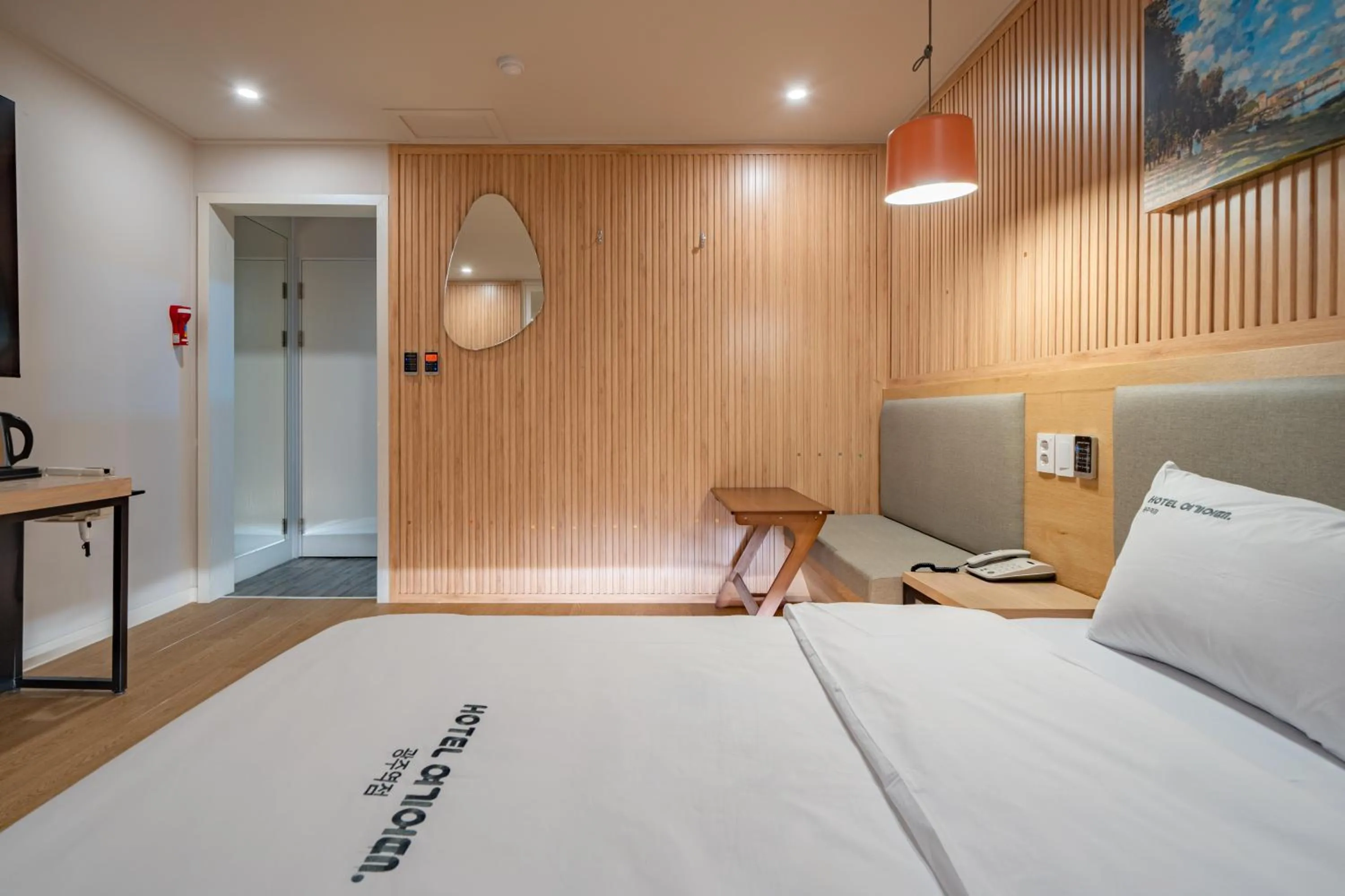 Bed in Hotel Yoegieottae Gwangju Station