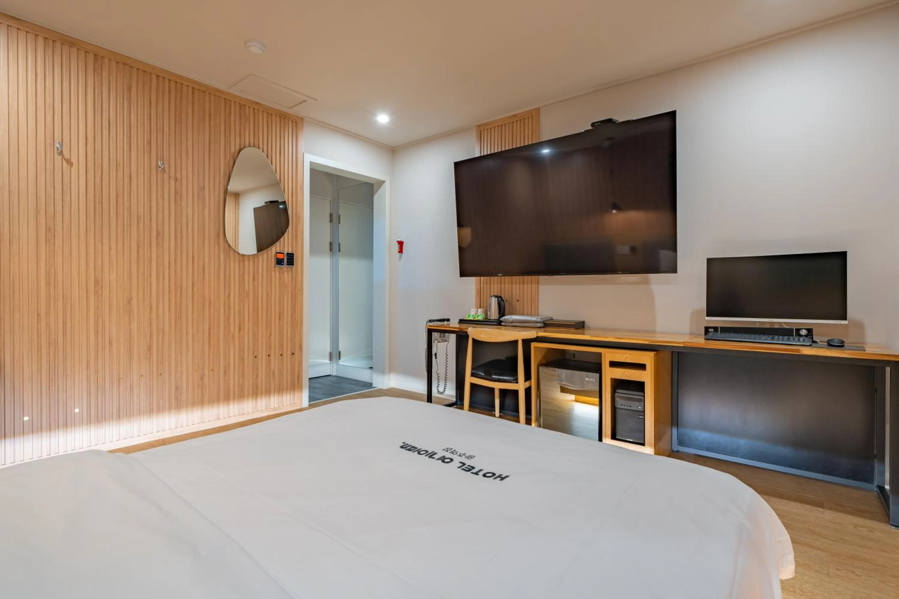 Bed in Hotel Yoegieottae Gwangju Station