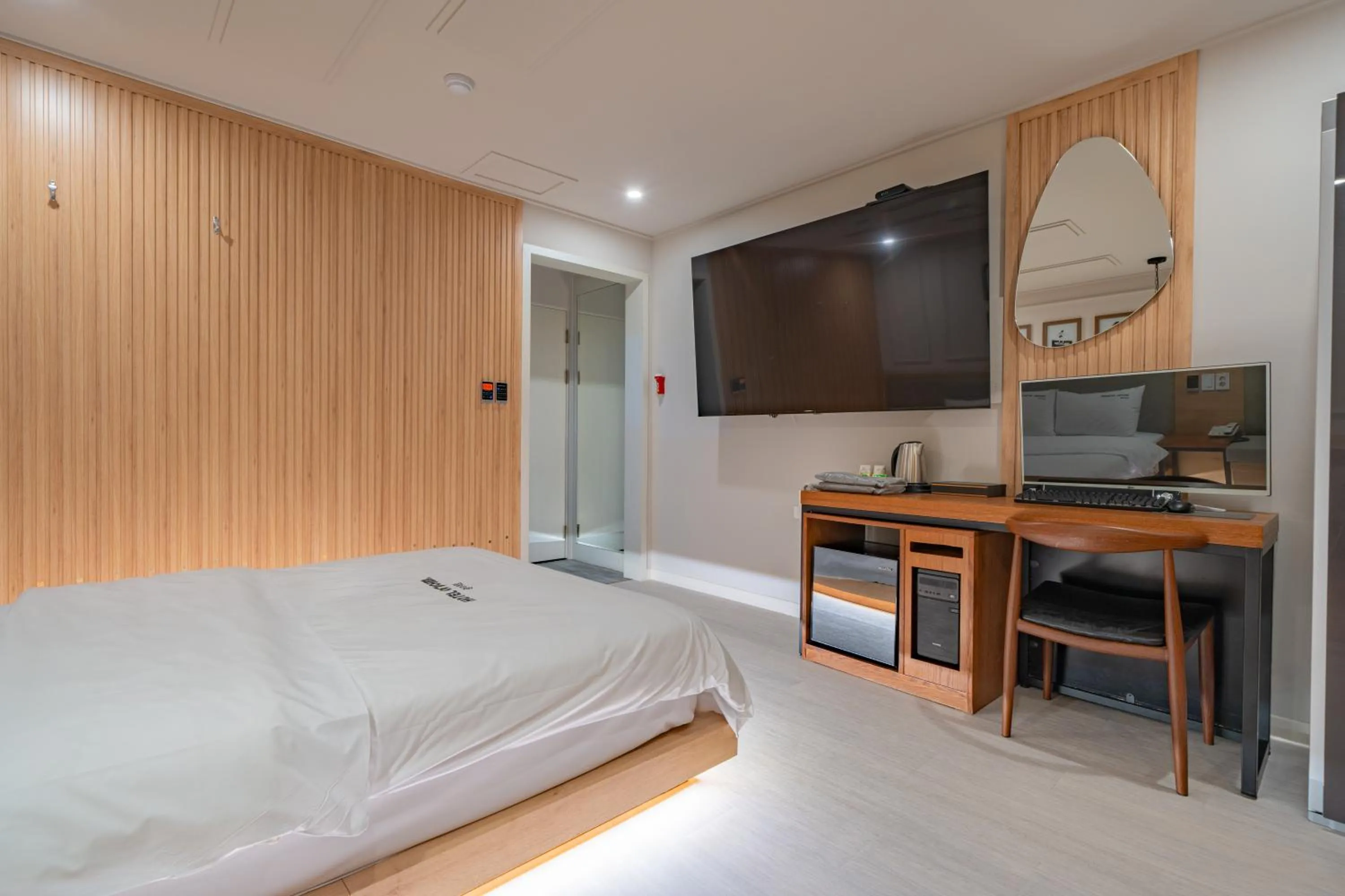 Bed in Hotel Yoegieottae Gwangju Station