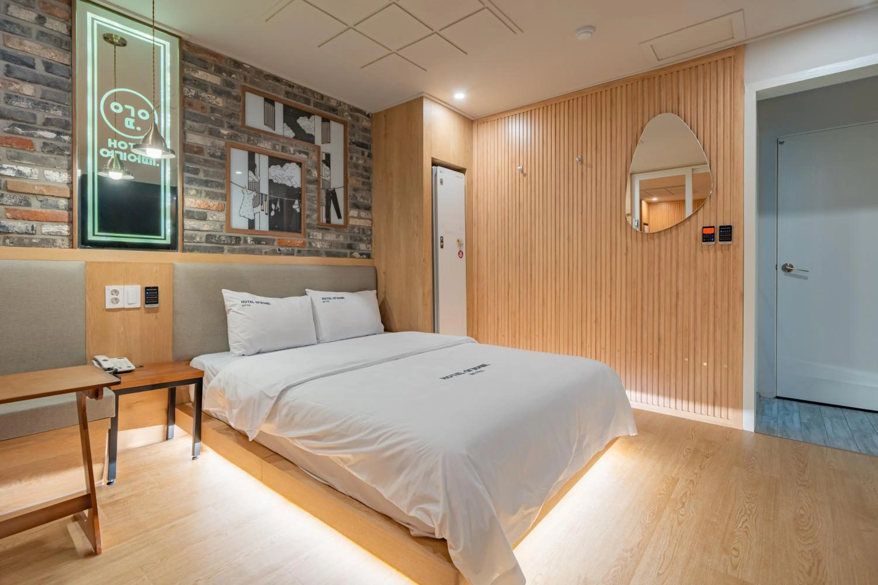 Bed in Hotel Yoegieottae Gwangju Station