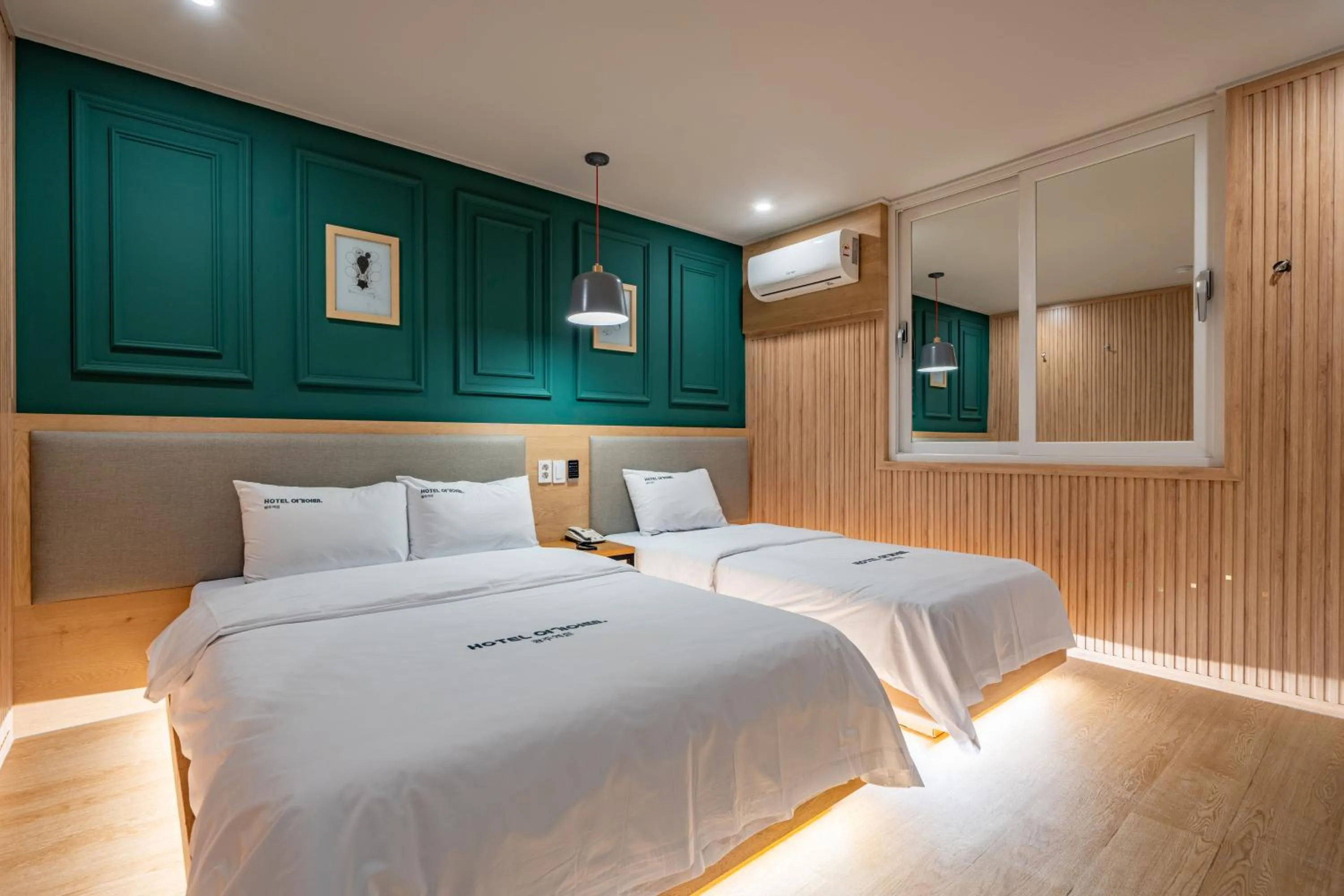 Bed in Hotel Yoegieottae Gwangju Station