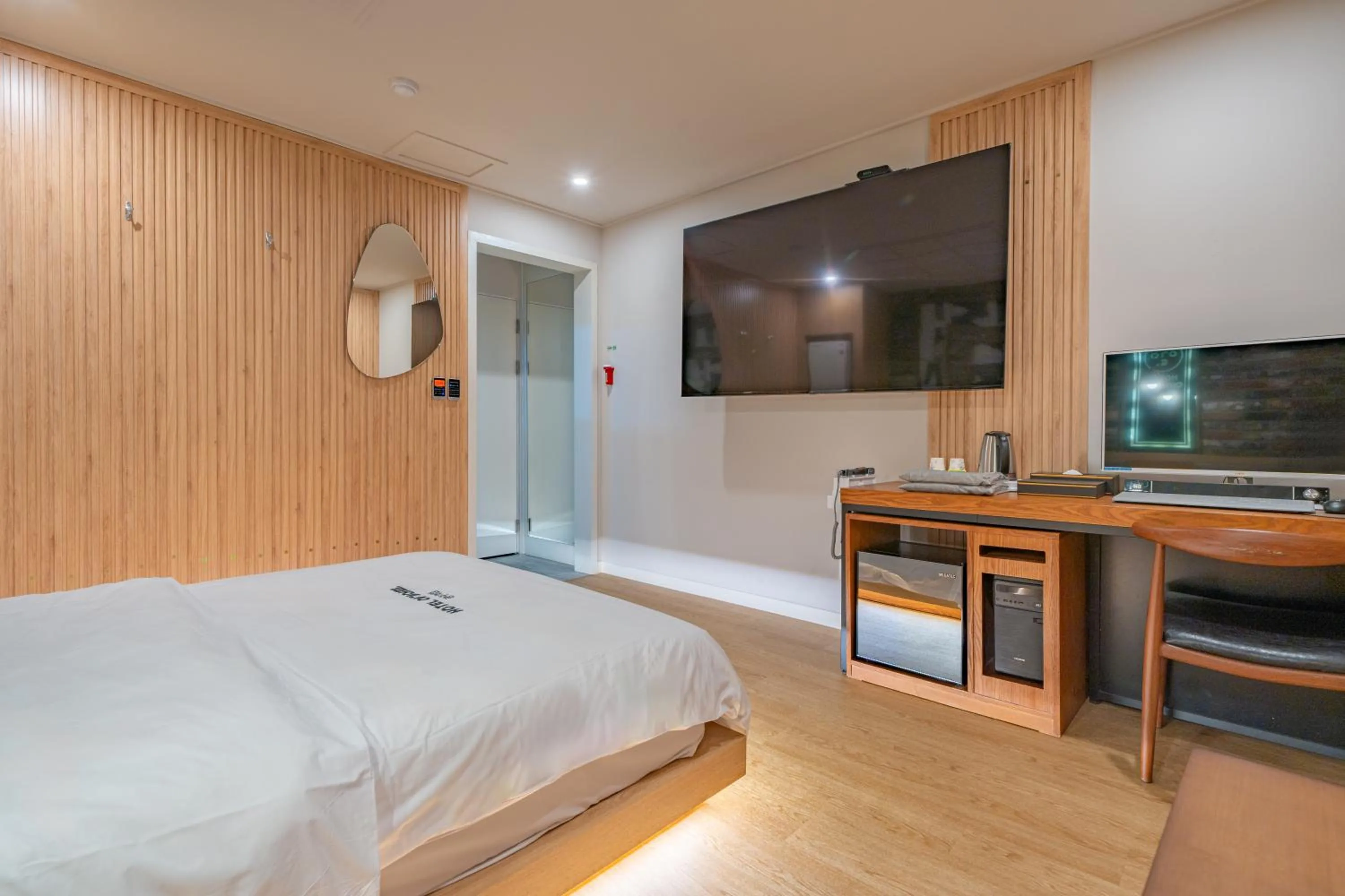 Bed in Hotel Yoegieottae Gwangju Station