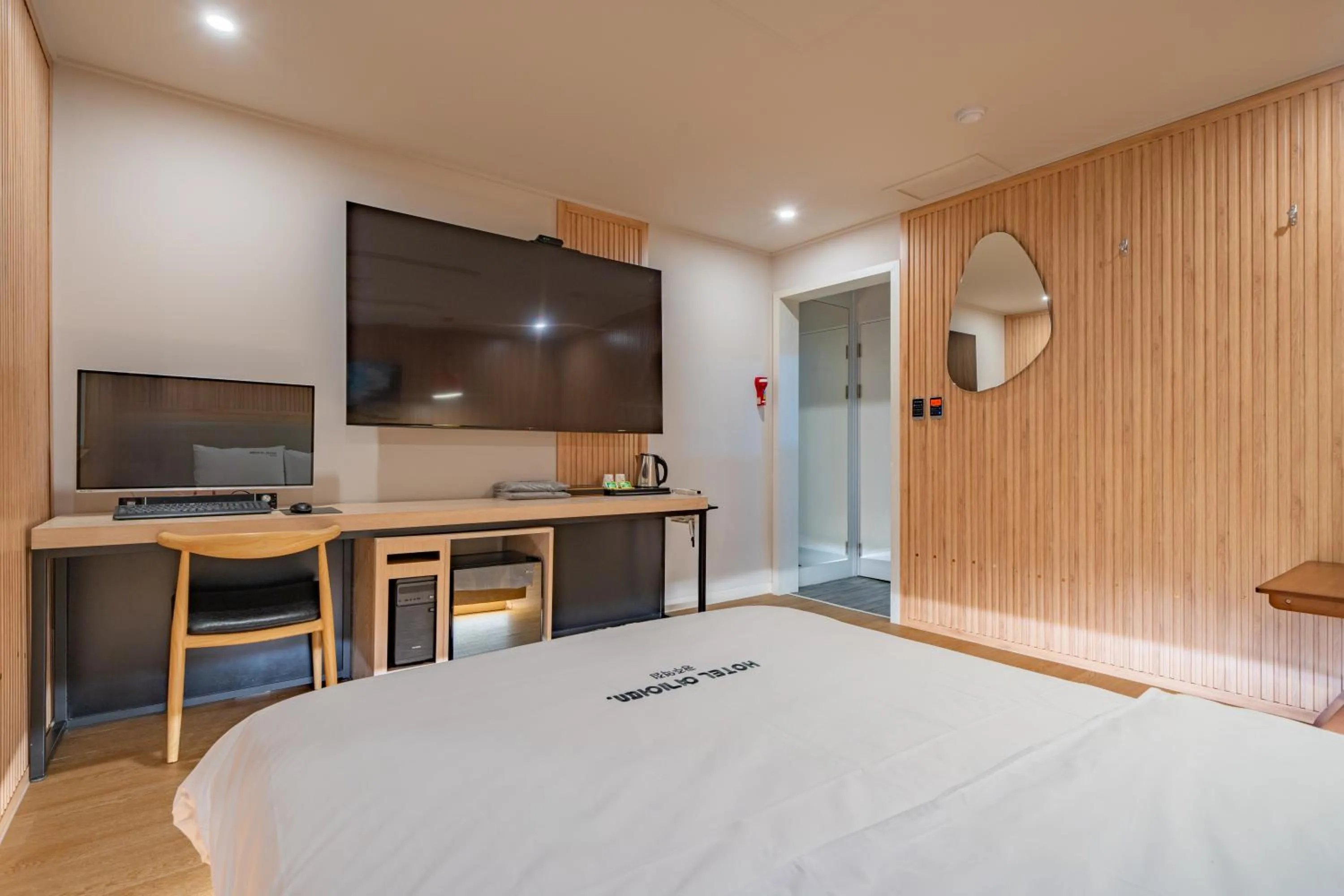 Bed in Hotel Yoegieottae Gwangju Station