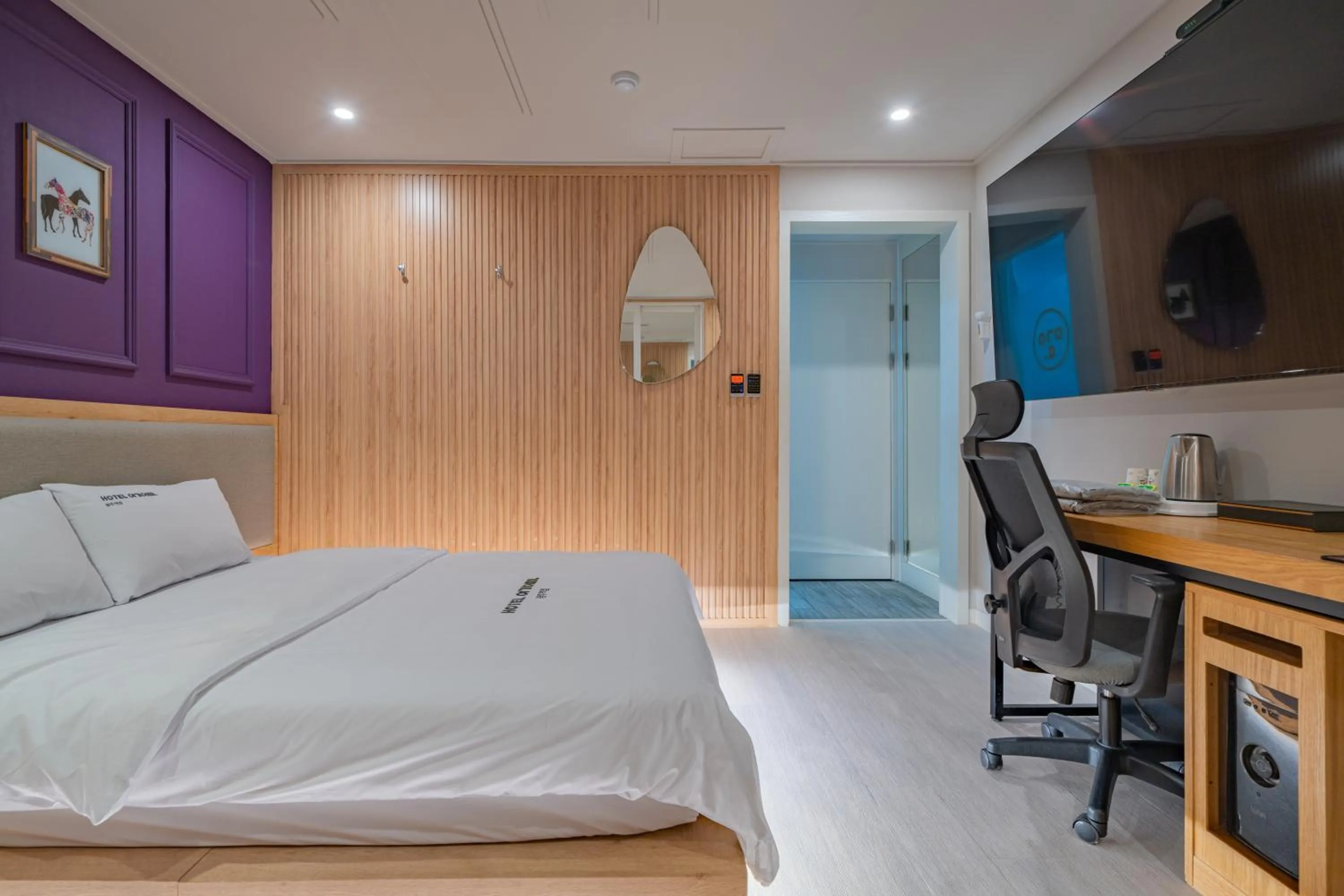 Bed in Hotel Yoegieottae Gwangju Station