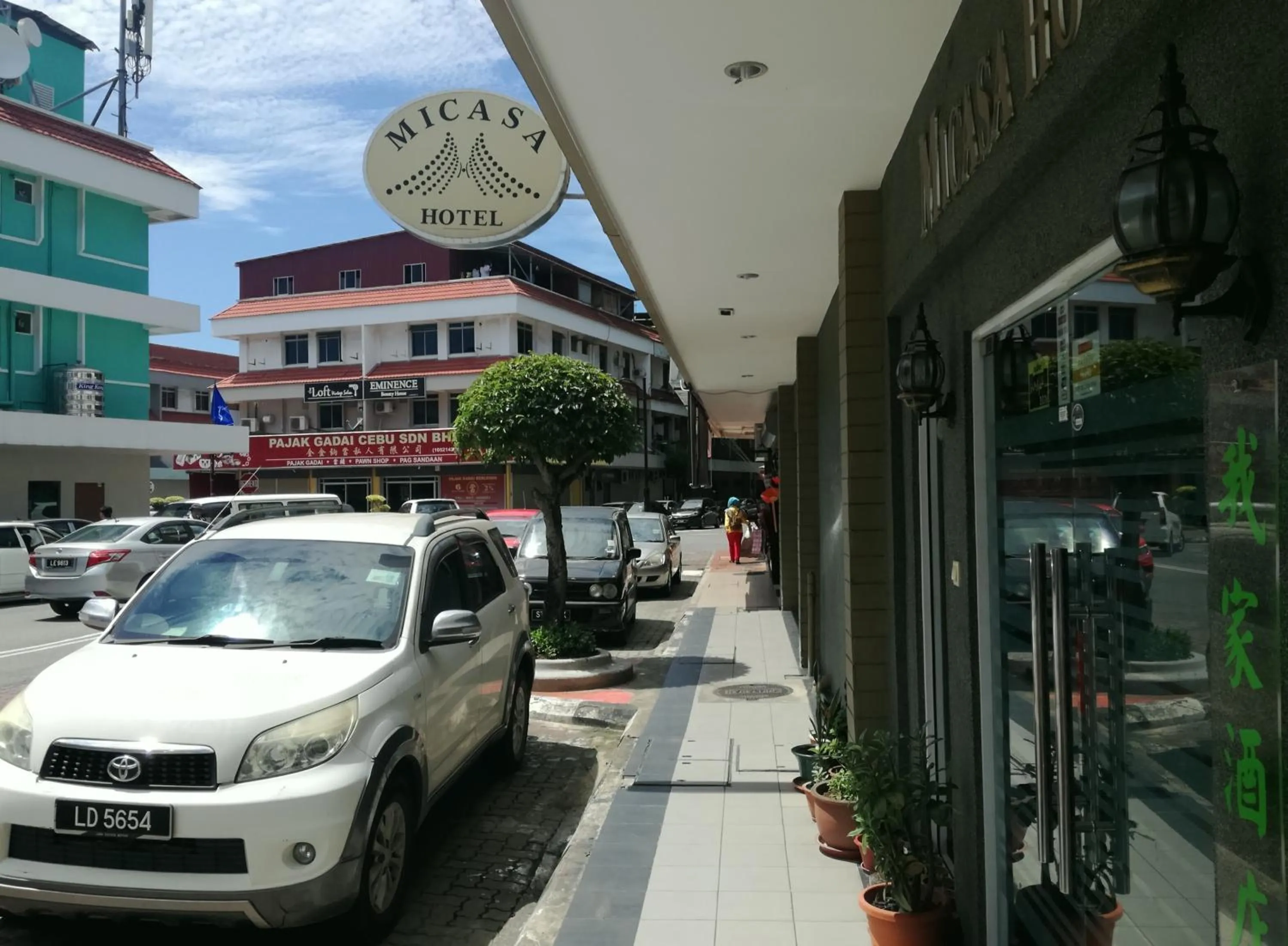 Facade/entrance in Micasa Hotel Labuan