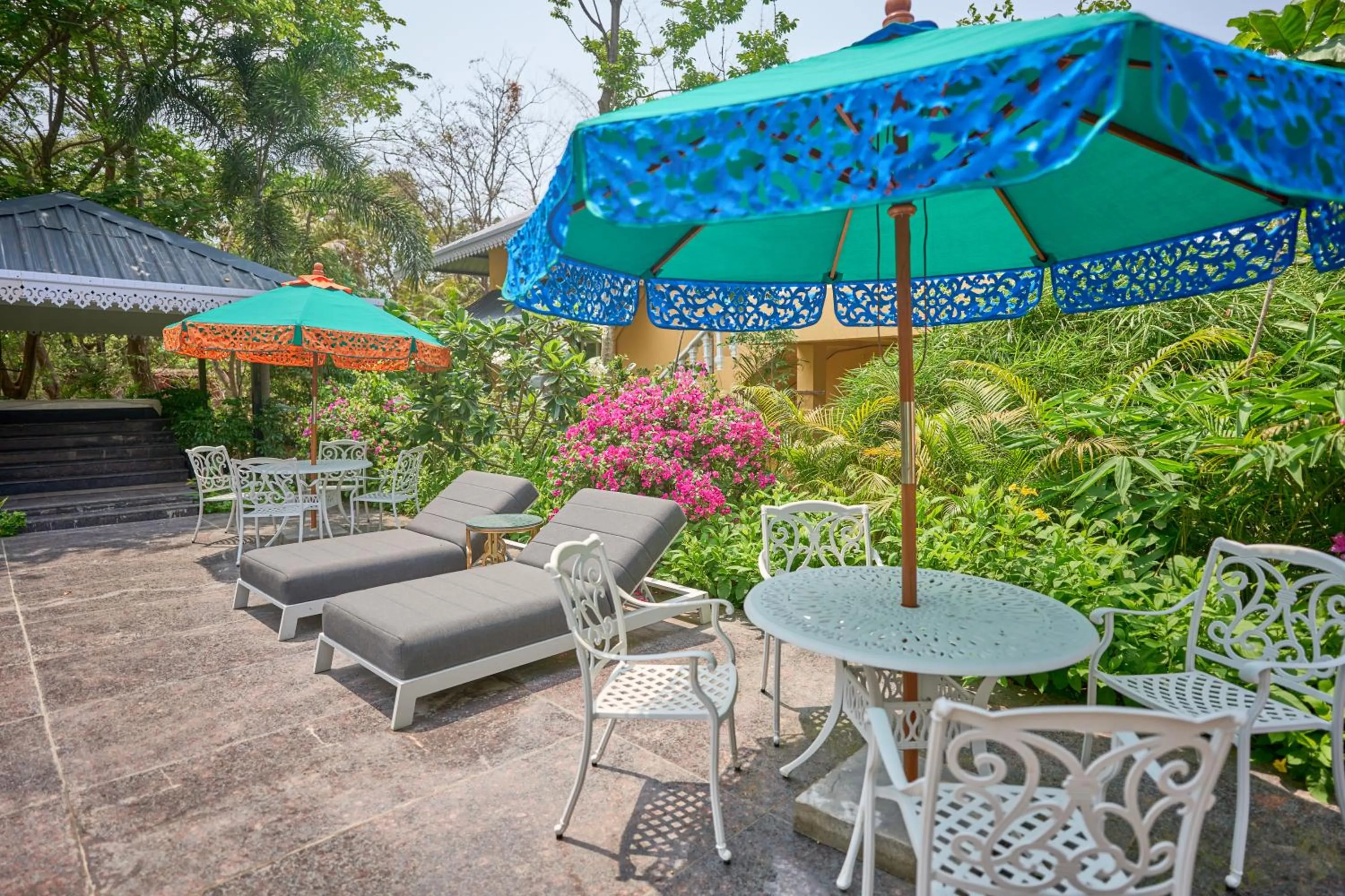 Seating area in Mayfair Manor Alibag