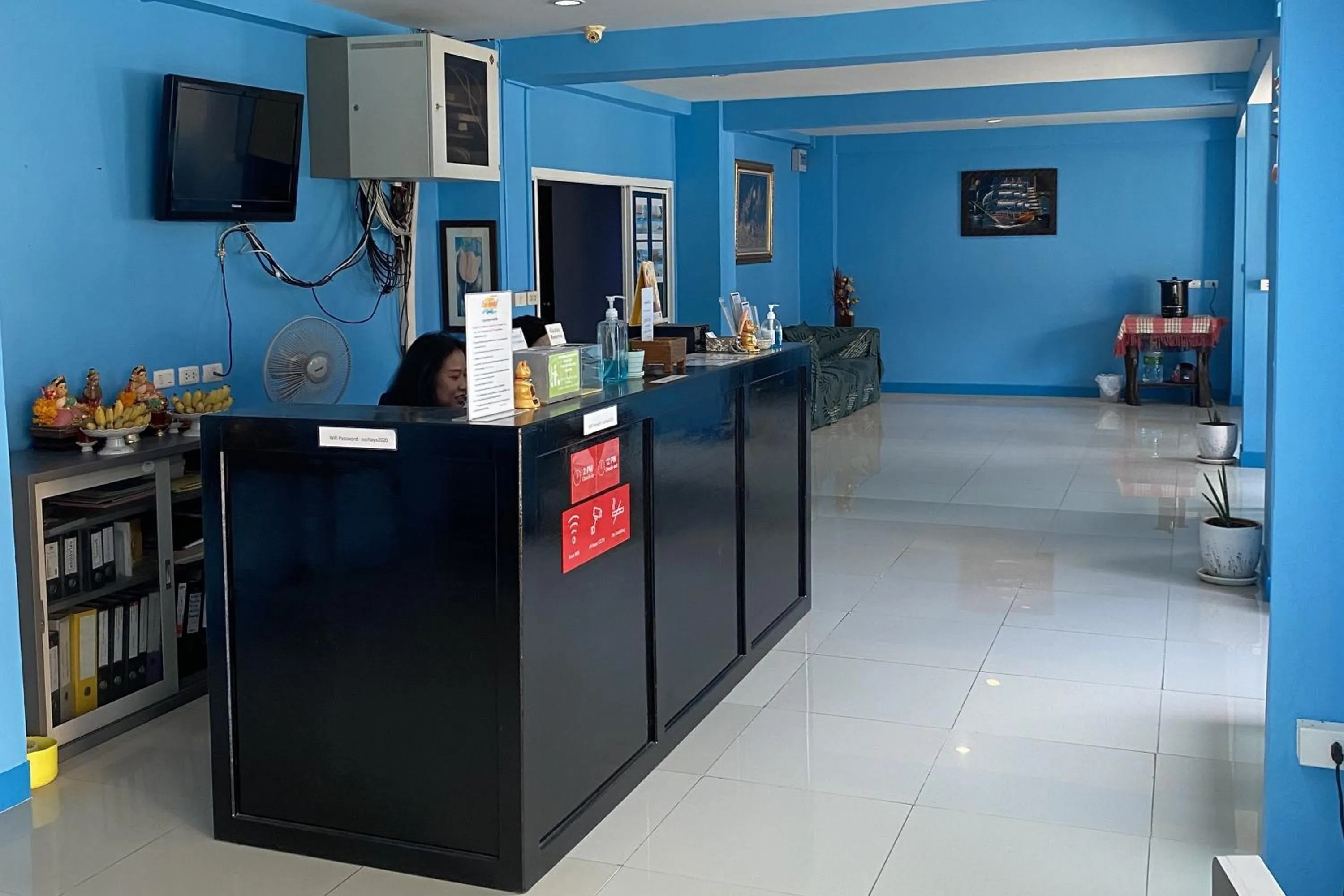 Lobby or reception in Eco Hostel Hua Hin