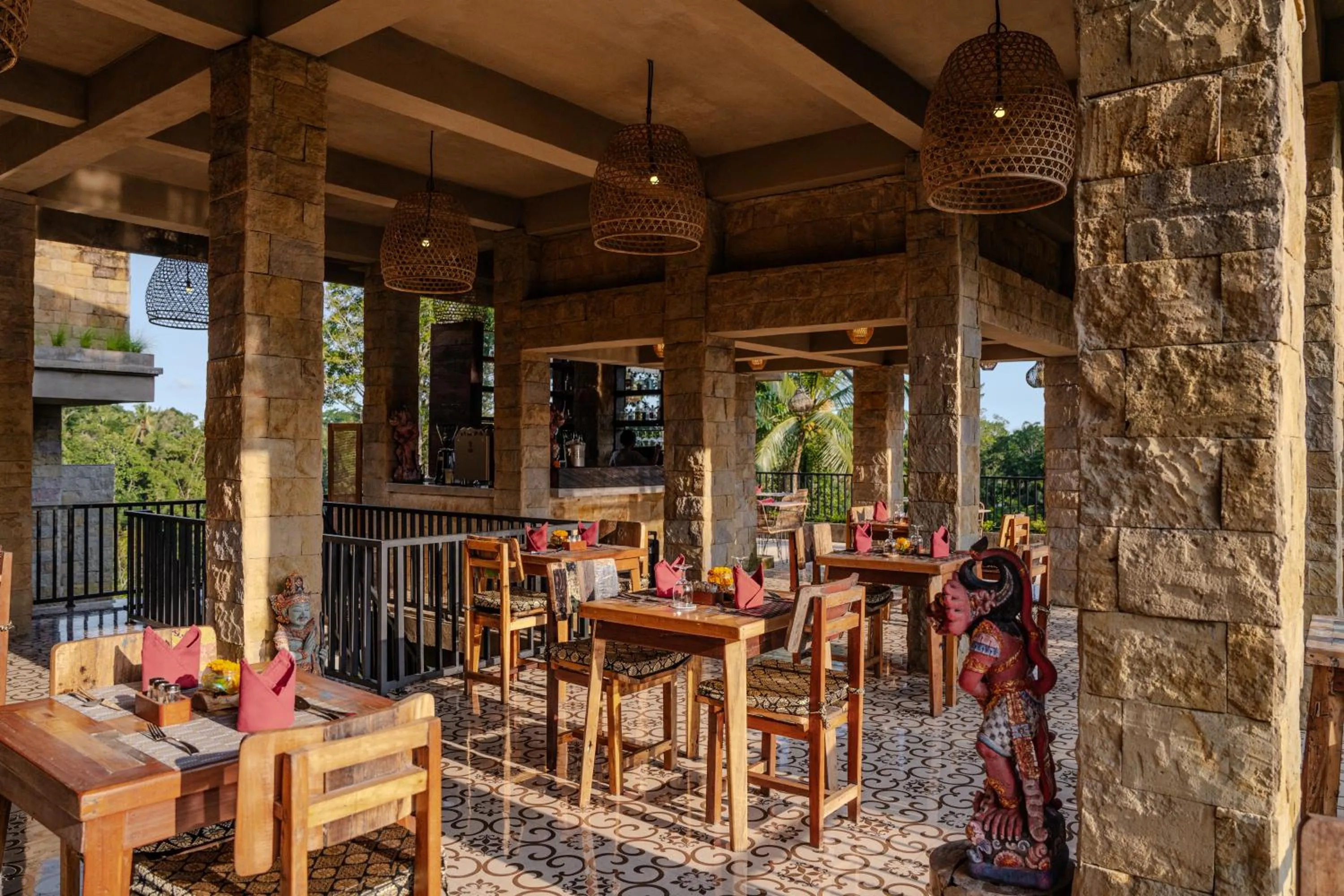 Restaurant/places to eat in Hoshi Jungle Resort by Dhananjaya Hospitality