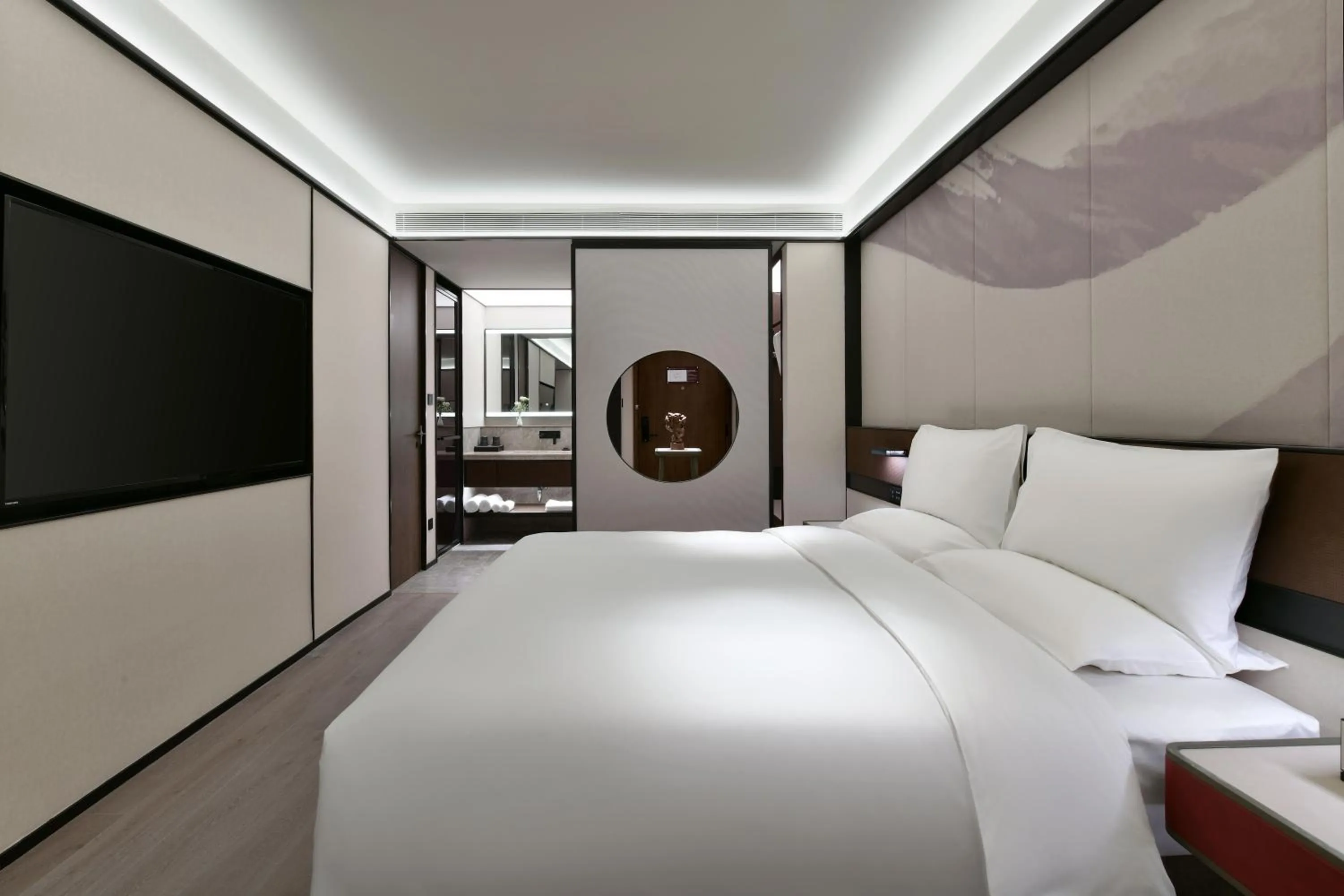 Bed in JOYA Chengdu Taikoo Li IFS