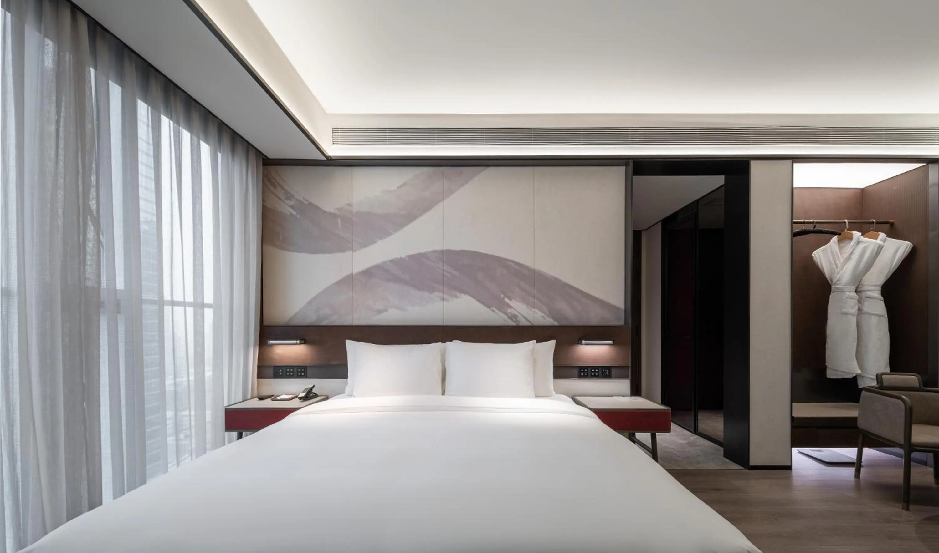 Bed in JOYA Chengdu Taikoo Li IFS