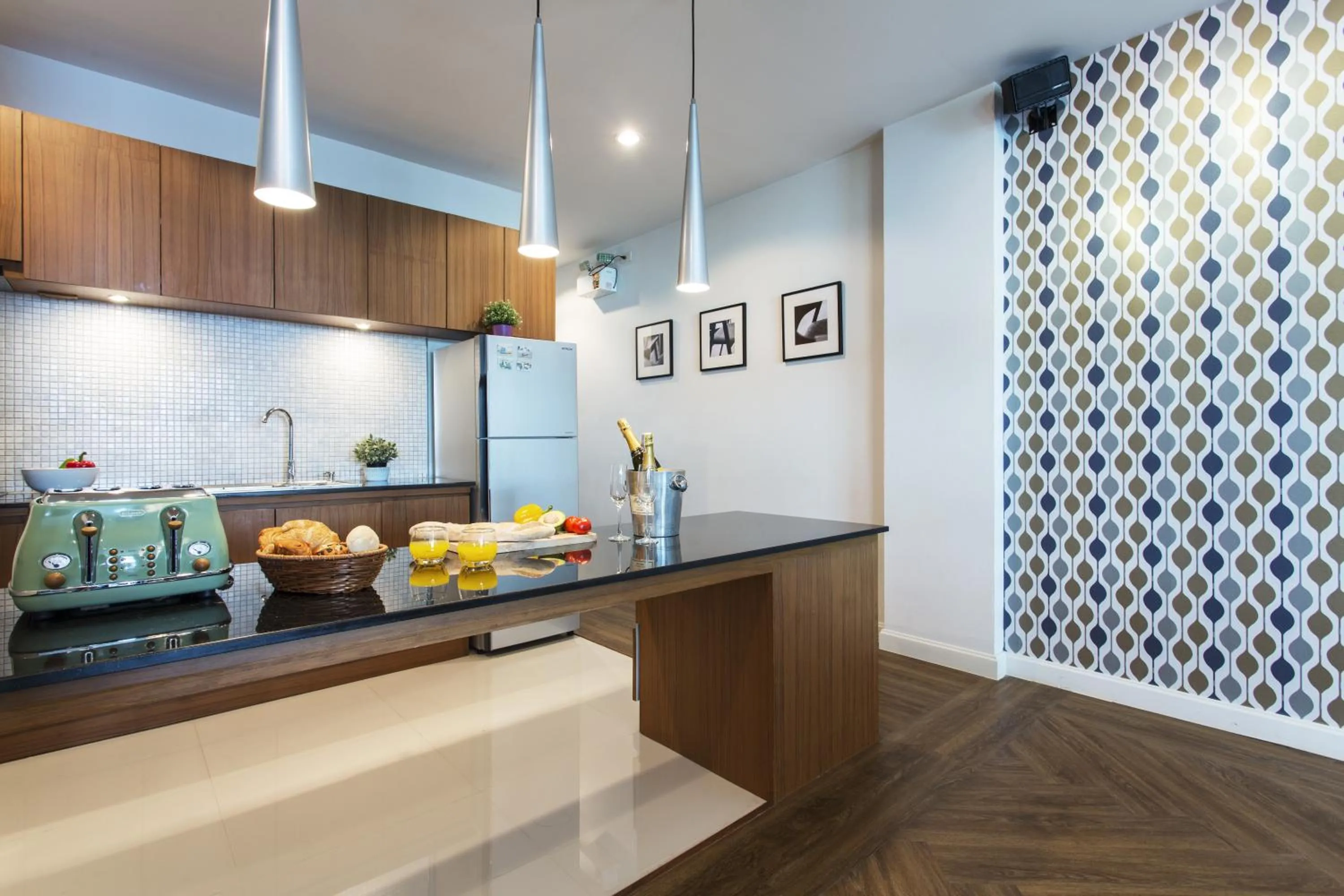 Kitchen or kitchenette in Tolani Nimman Villa Chiang Mai