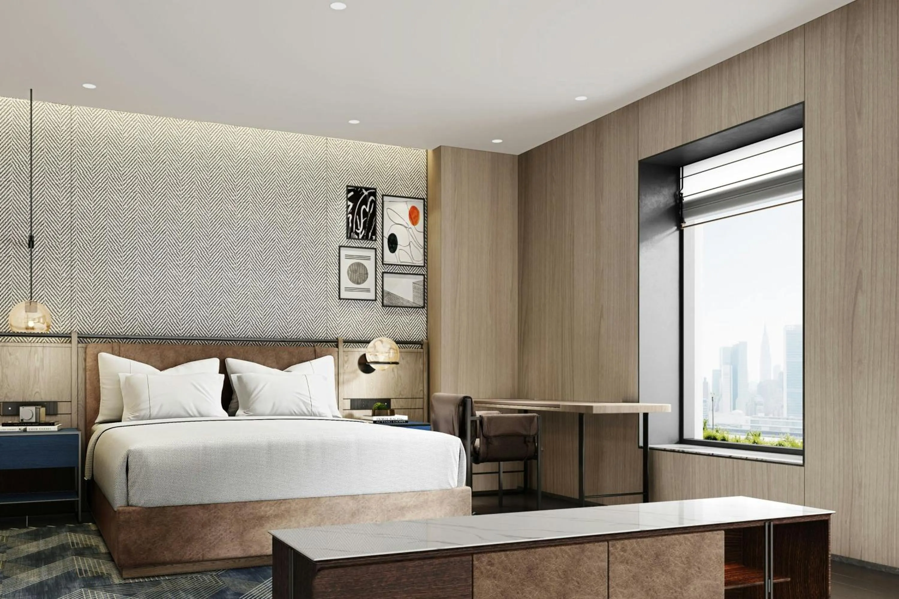 Bedroom, Bed in Four Points by Sheraton Chengdu, Chunxi Road