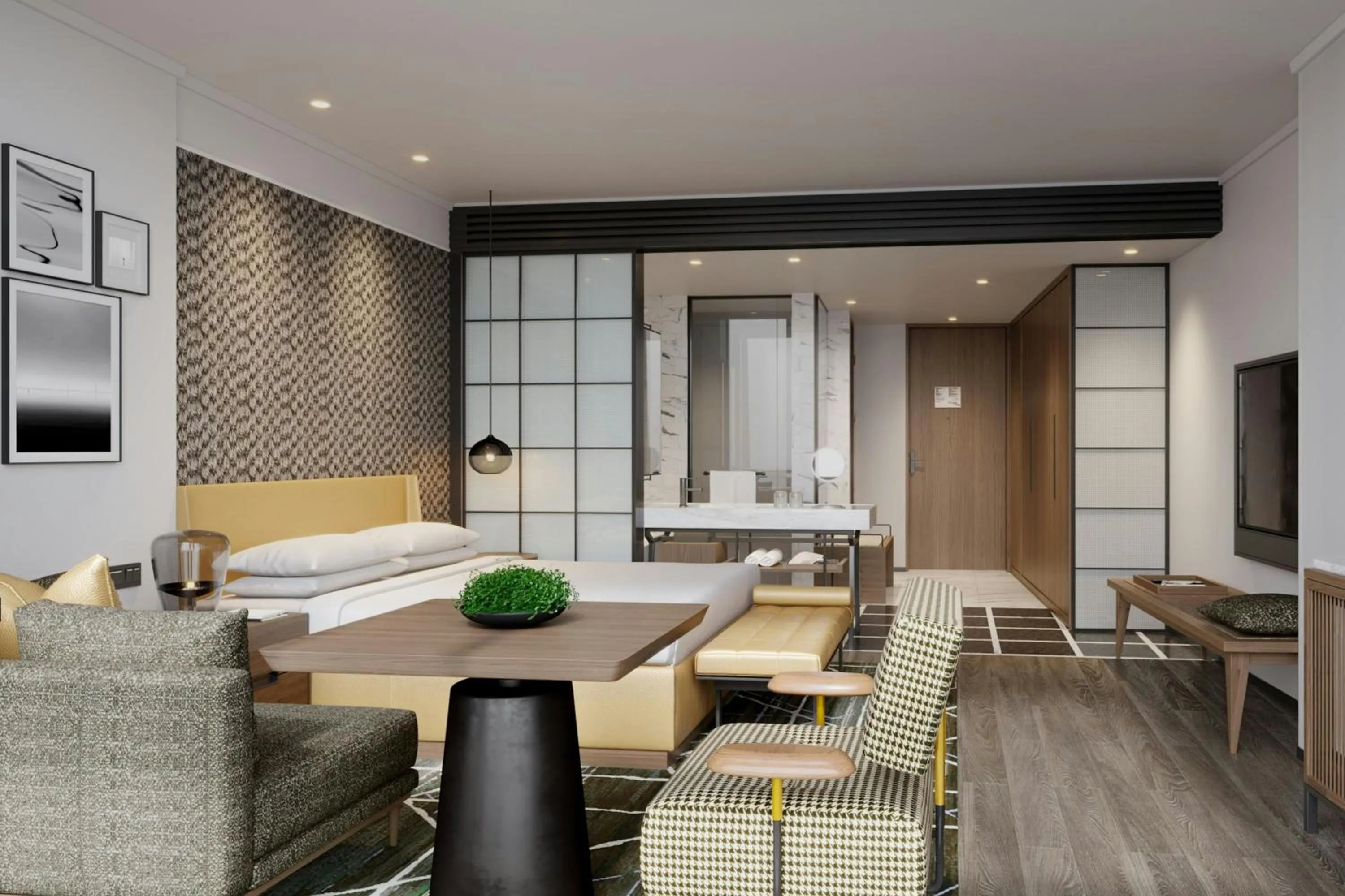 Photo of the whole room, Bed in Sheraton Hangzhou Fuyang