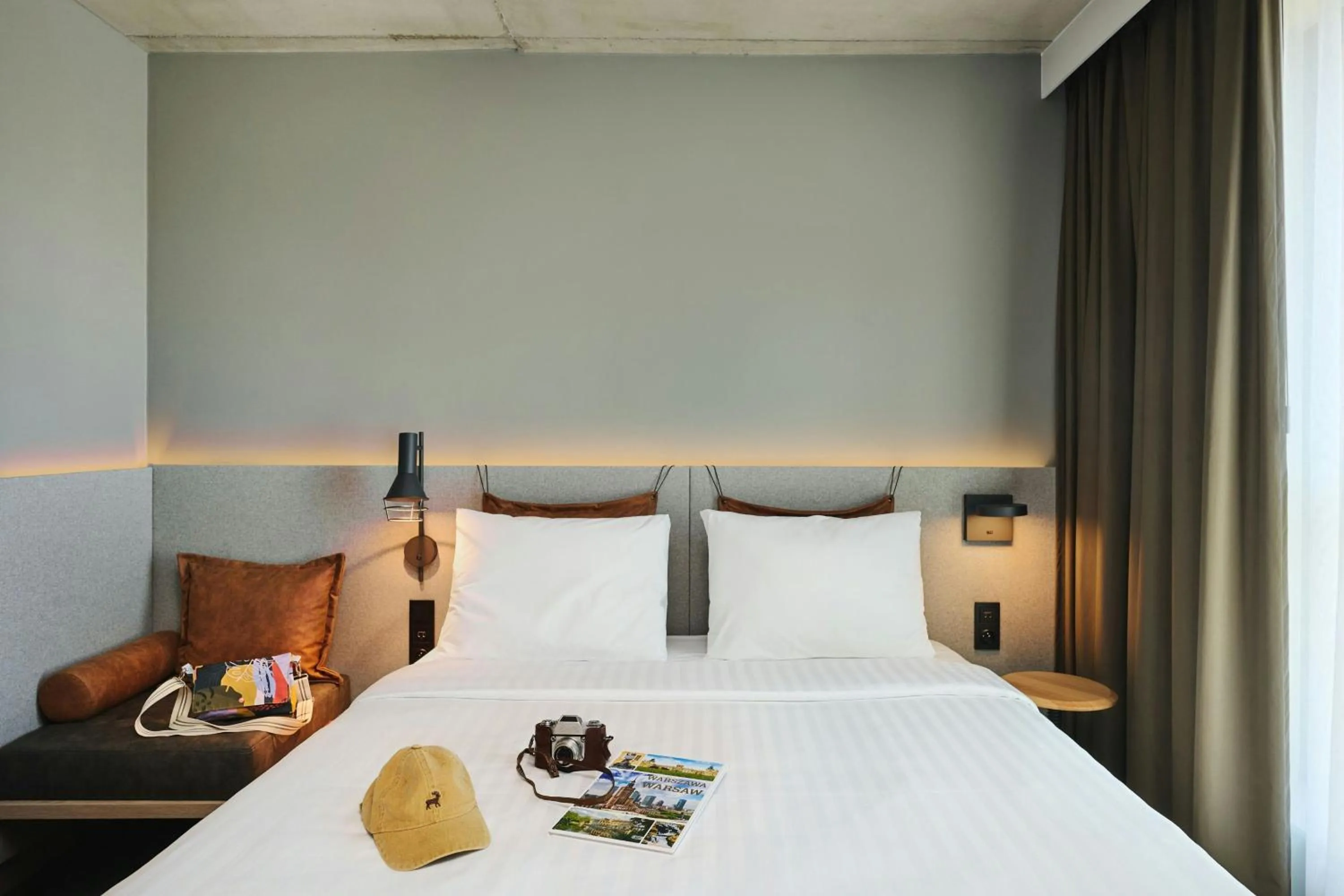 Photo of the whole room, Bed in Moxy Warsaw City