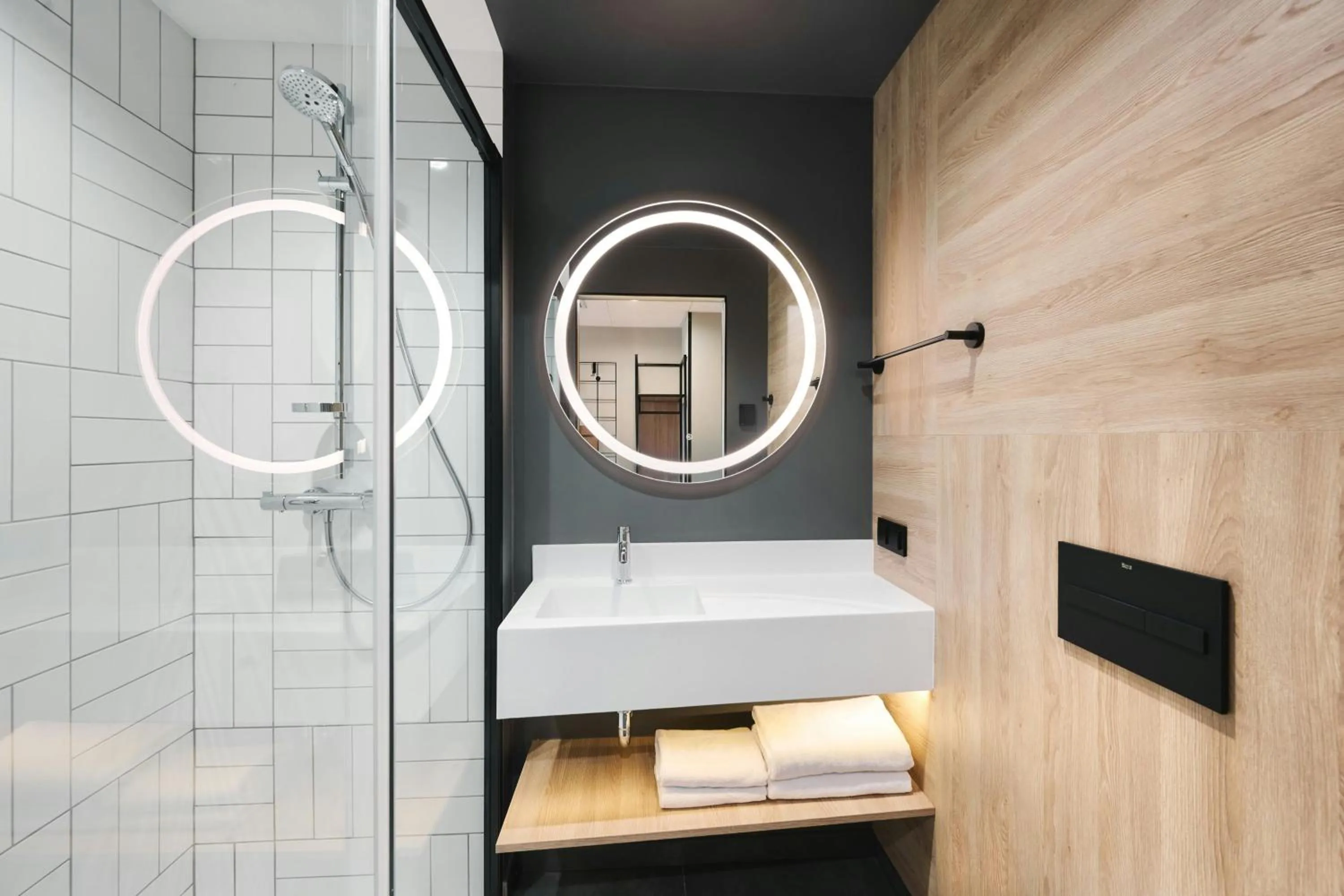 Bathroom in Moxy Warsaw City