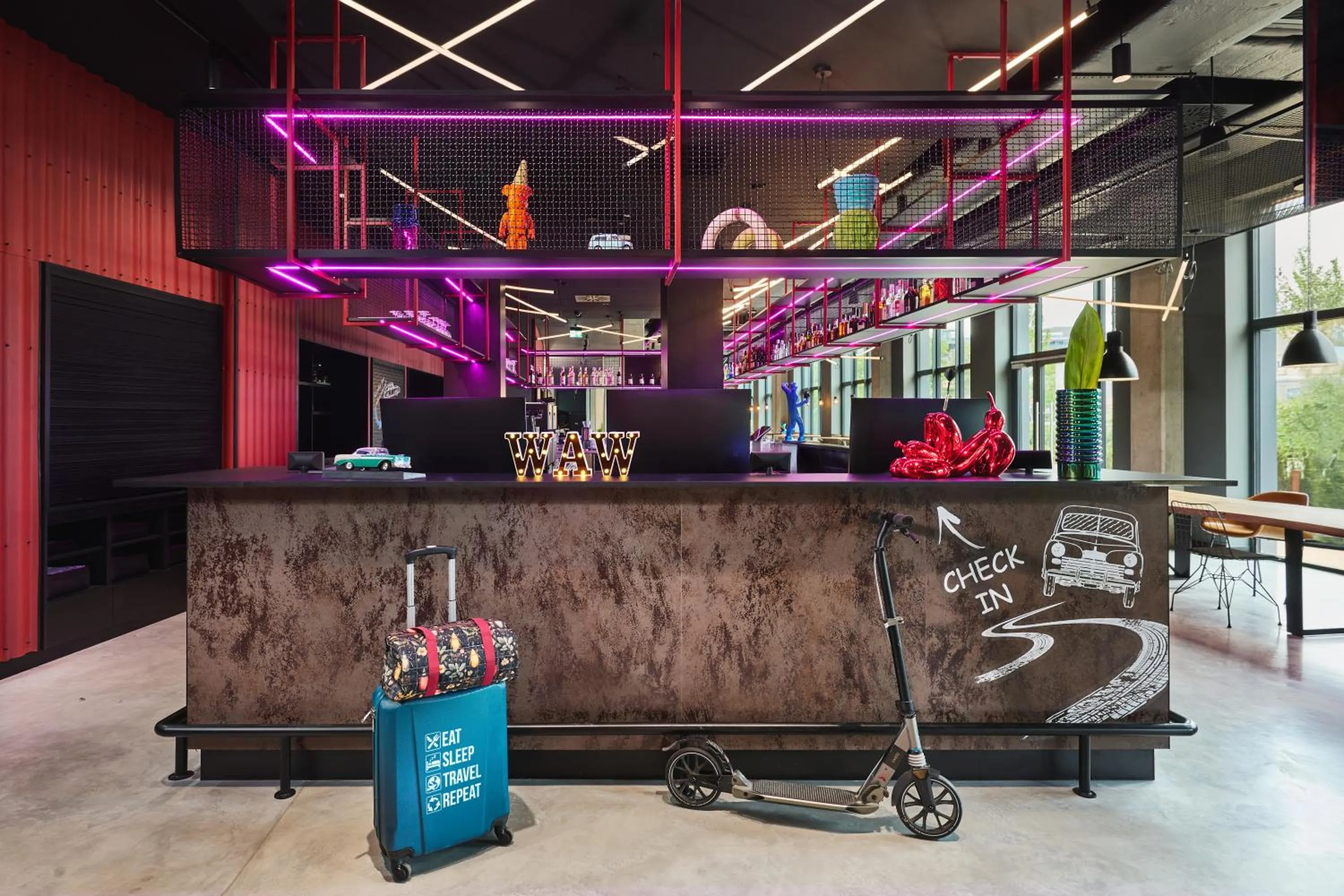 Lobby or reception in Moxy Warsaw City