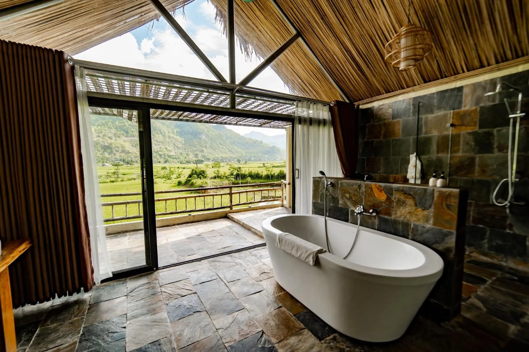 Shower in Mai Chau Villas