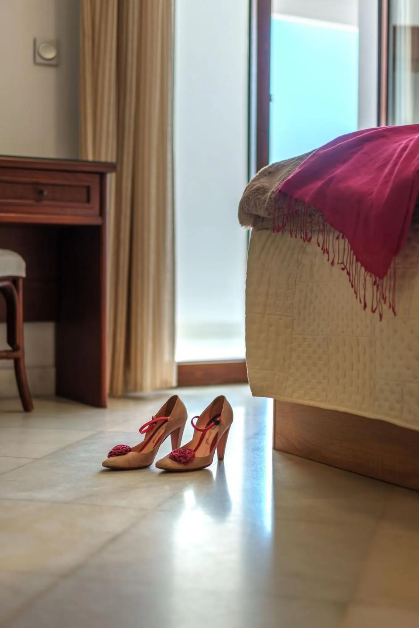 Bed in Hotel Mirador Arabeluj