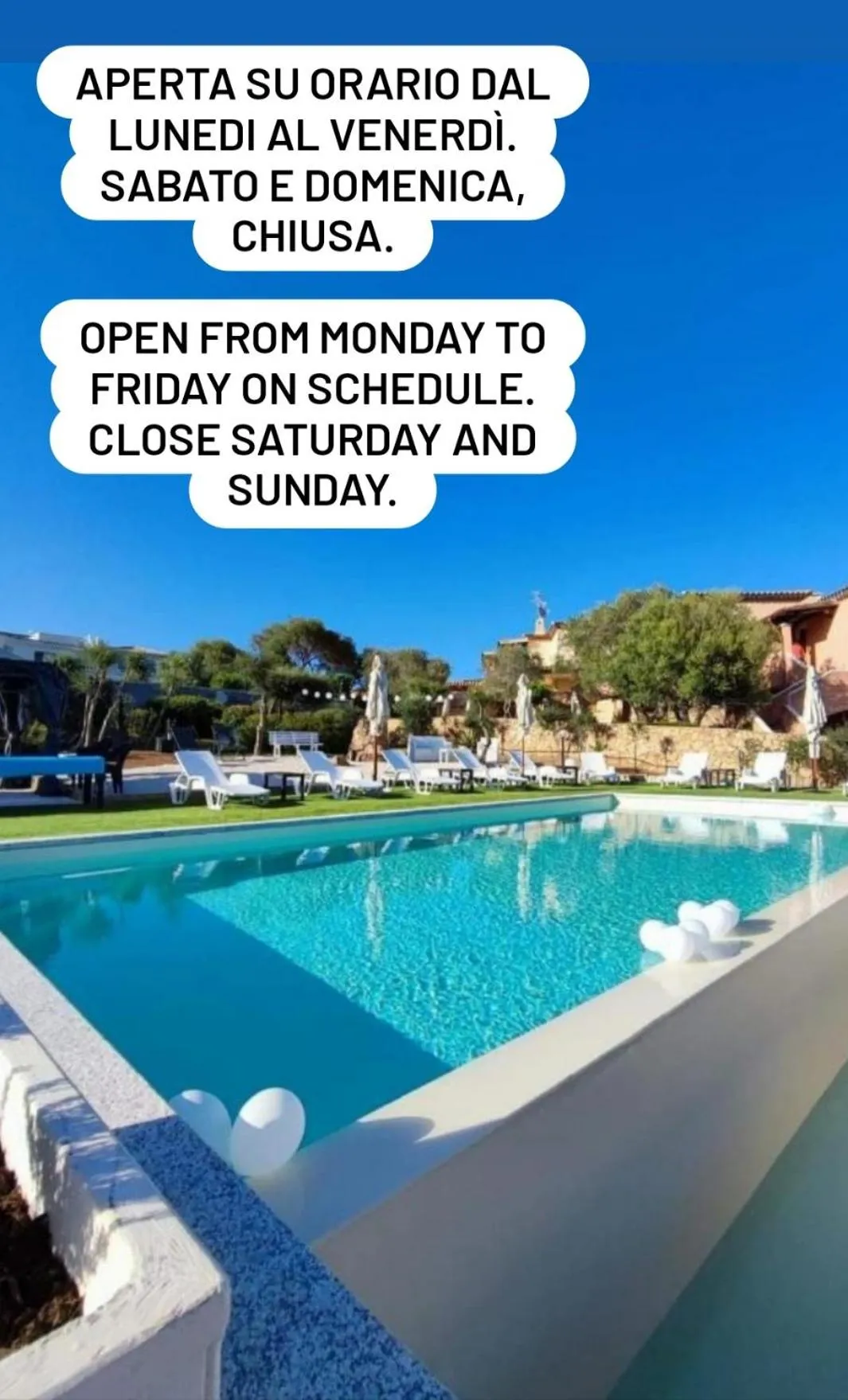 Swimming pool in Antica Isola