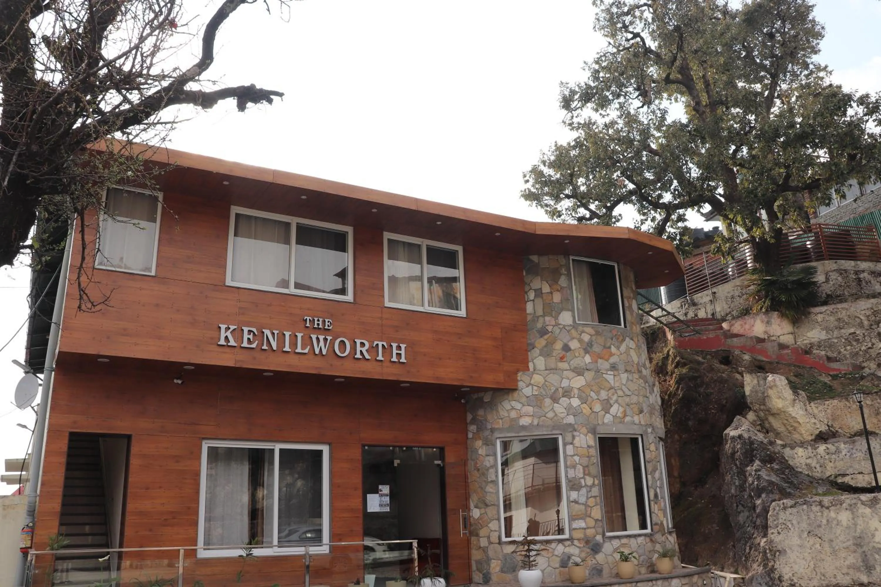 Property building in The Kenilworth Mussoorie by Stotrak On Mall Road with On-site Parking