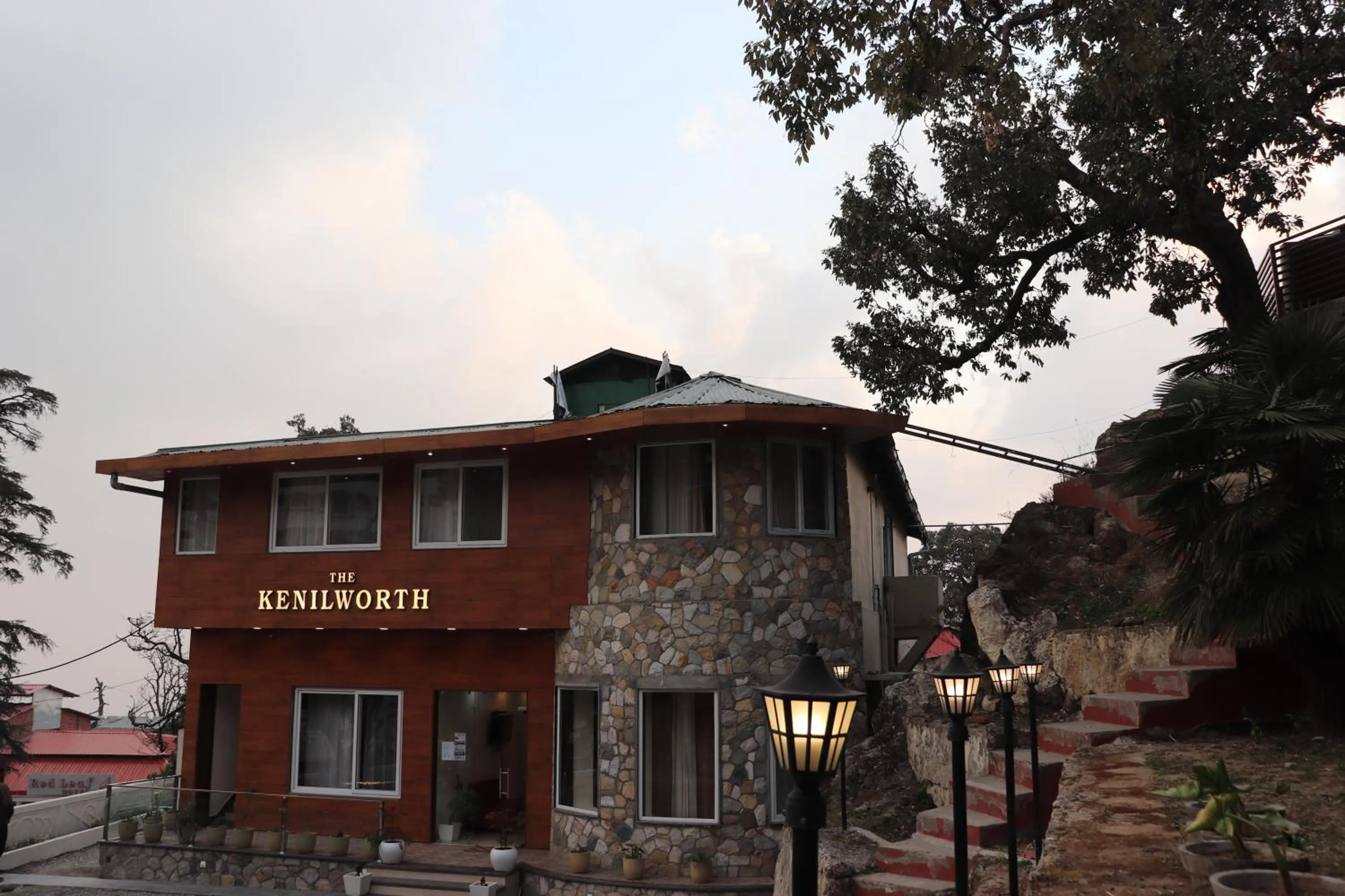 Property building in The Kenilworth Mussoorie by Stotrak On Mall Road with On-site Parking