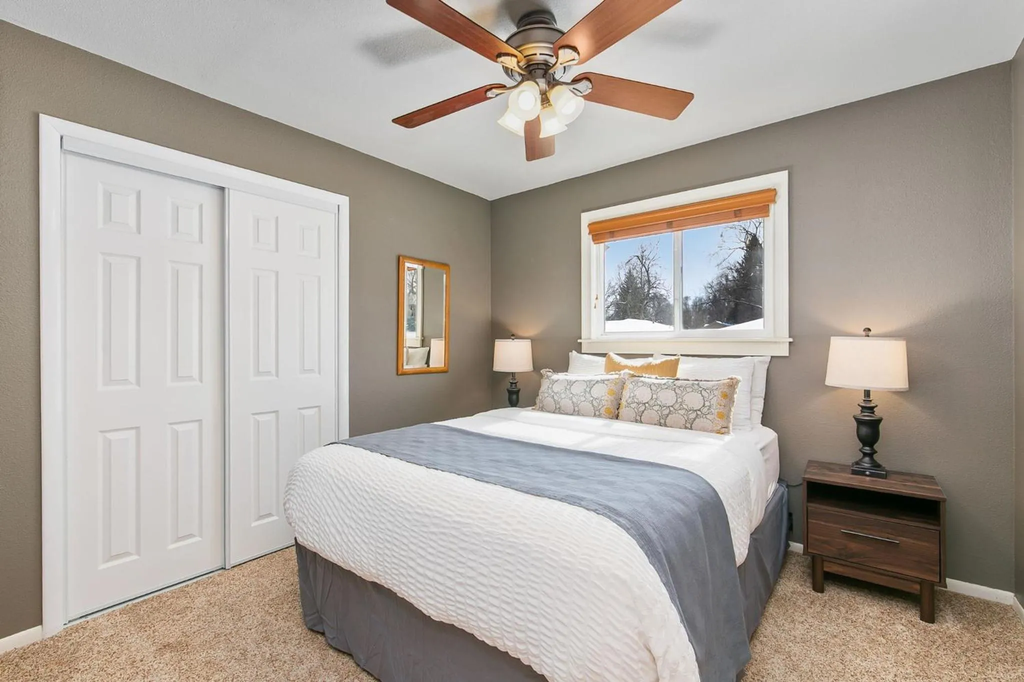 Bed in The Rustic Retreat, Pet Friendly with Fenced Yard