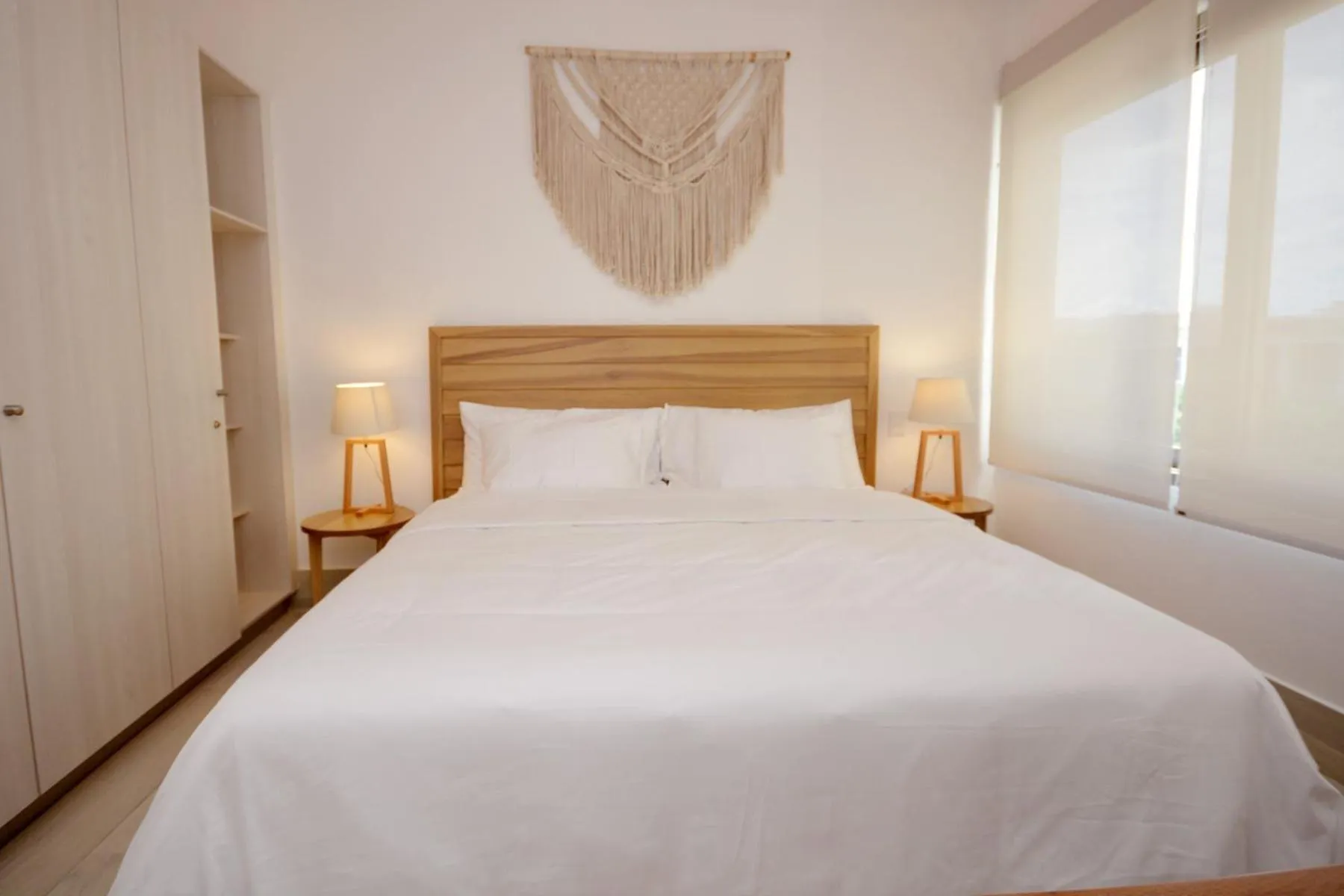 Bed in Mayan Monk Suites