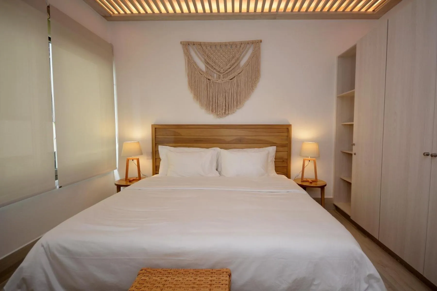 Bed in Mayan Monk Suites