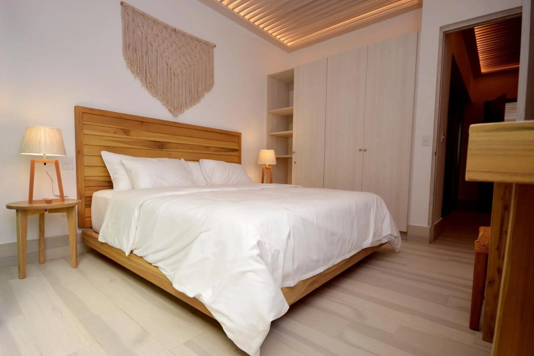 Bed in Mayan Monk Suites