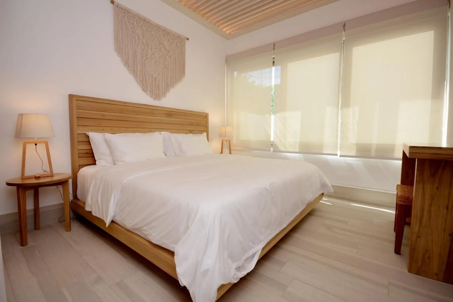 Bed in Mayan Monk Suites