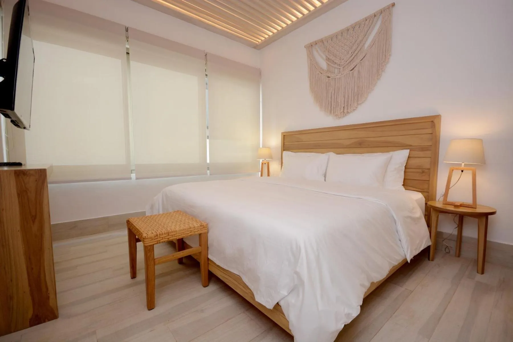 Bed in Mayan Monk Suites