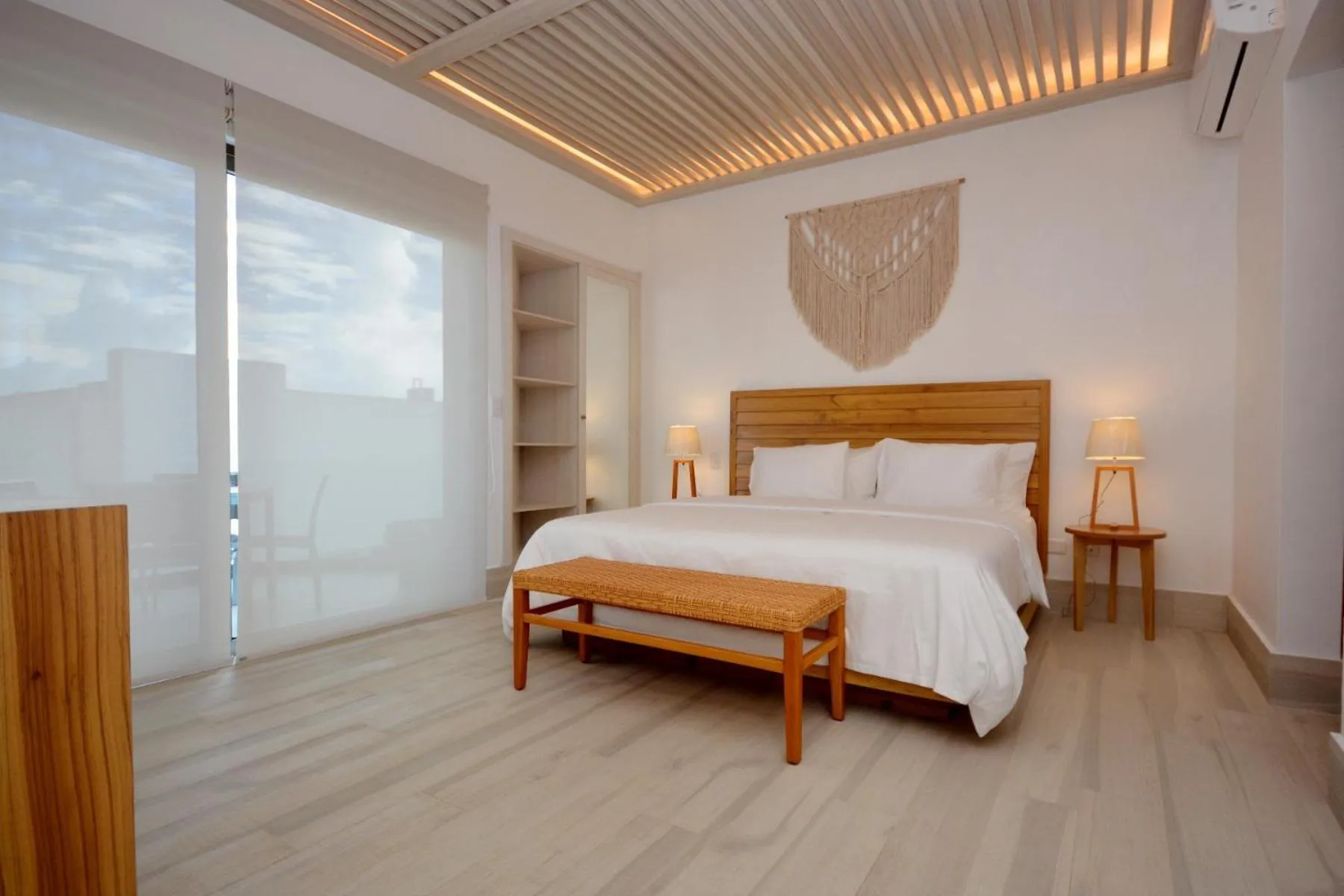 Bed in Mayan Monk Suites
