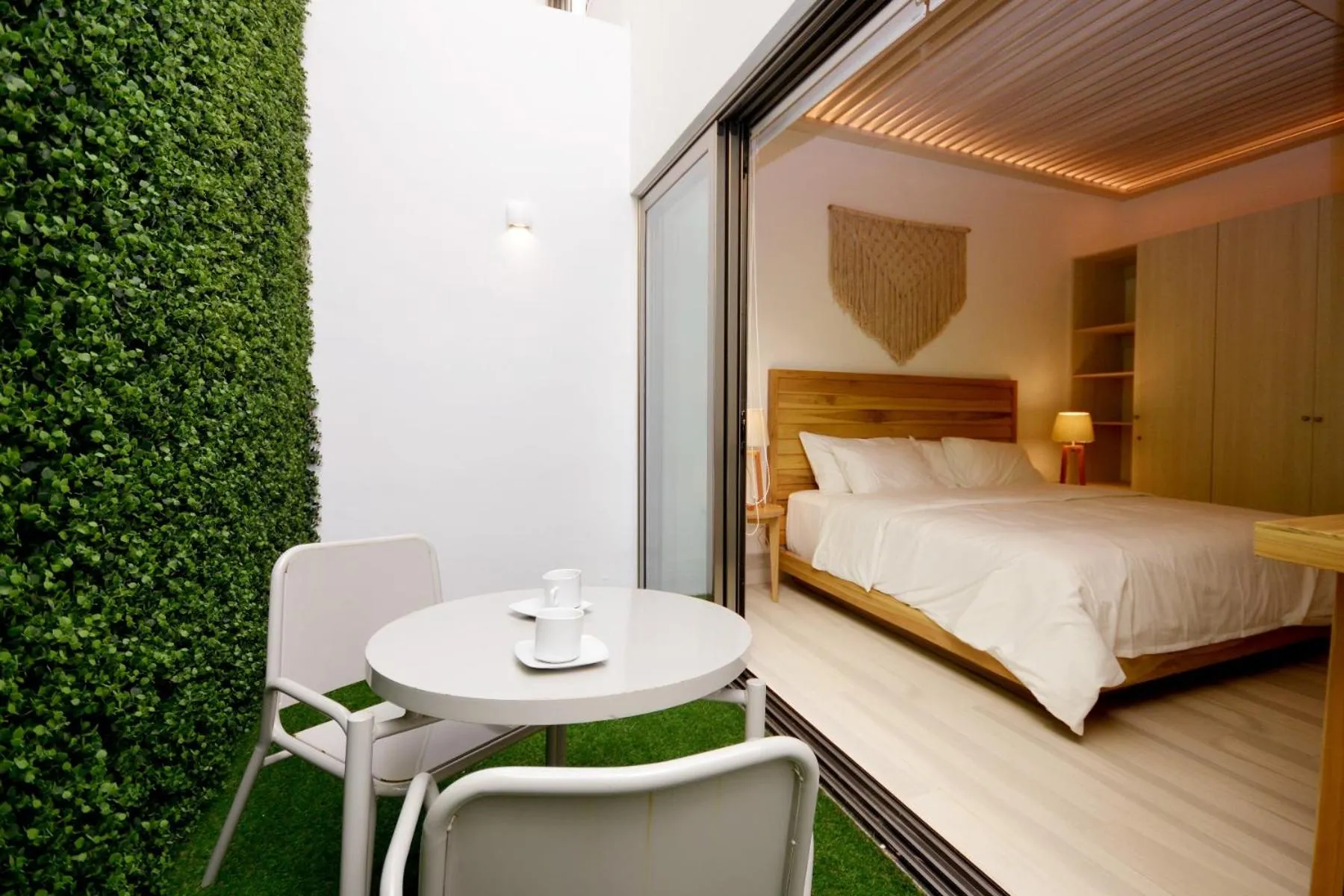 Bed in Mayan Monk Suites