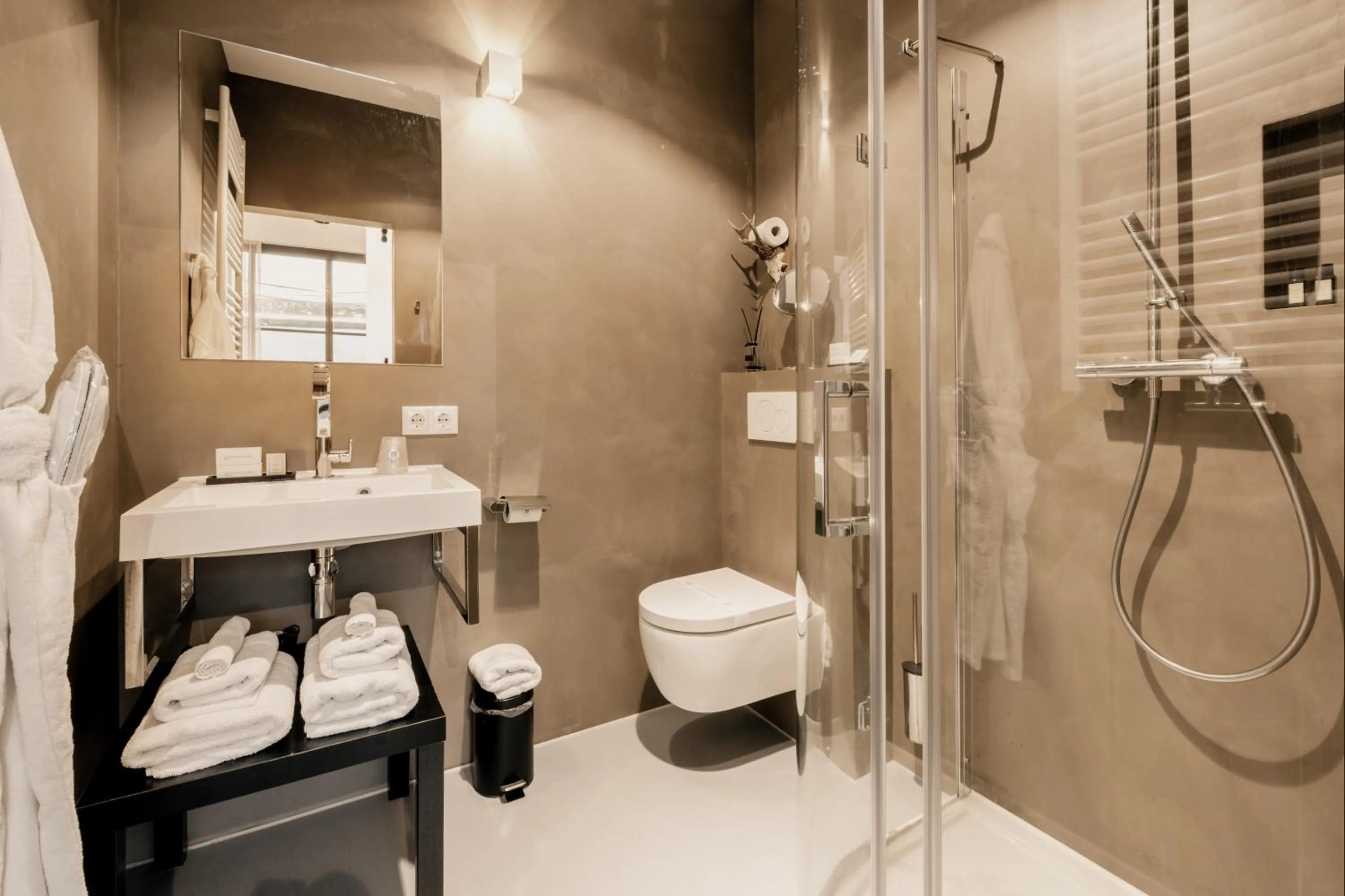 Shower in Boutique Hotel Goud En Zilver