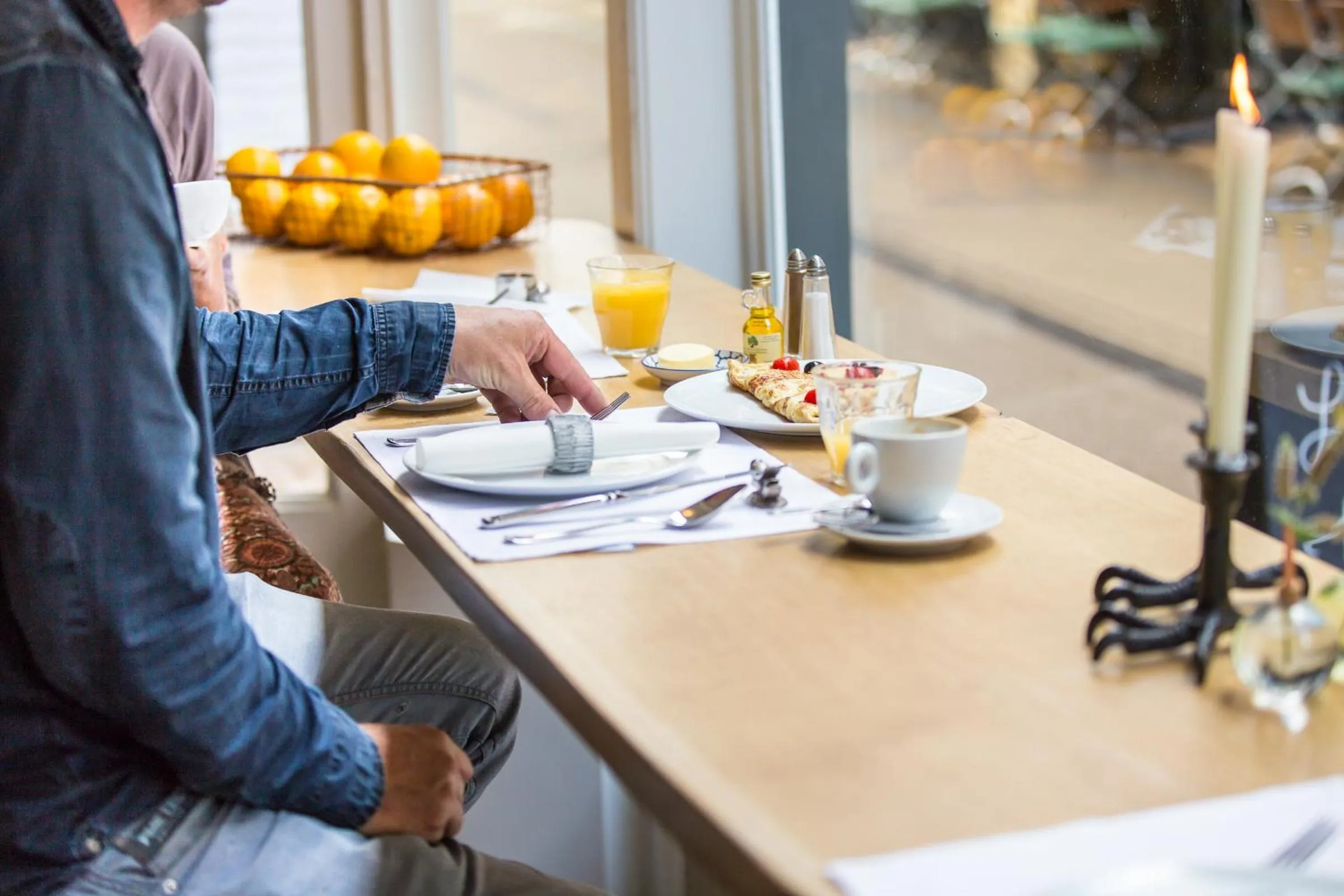 Food close-up in Boutique Hotel Goud En Zilver