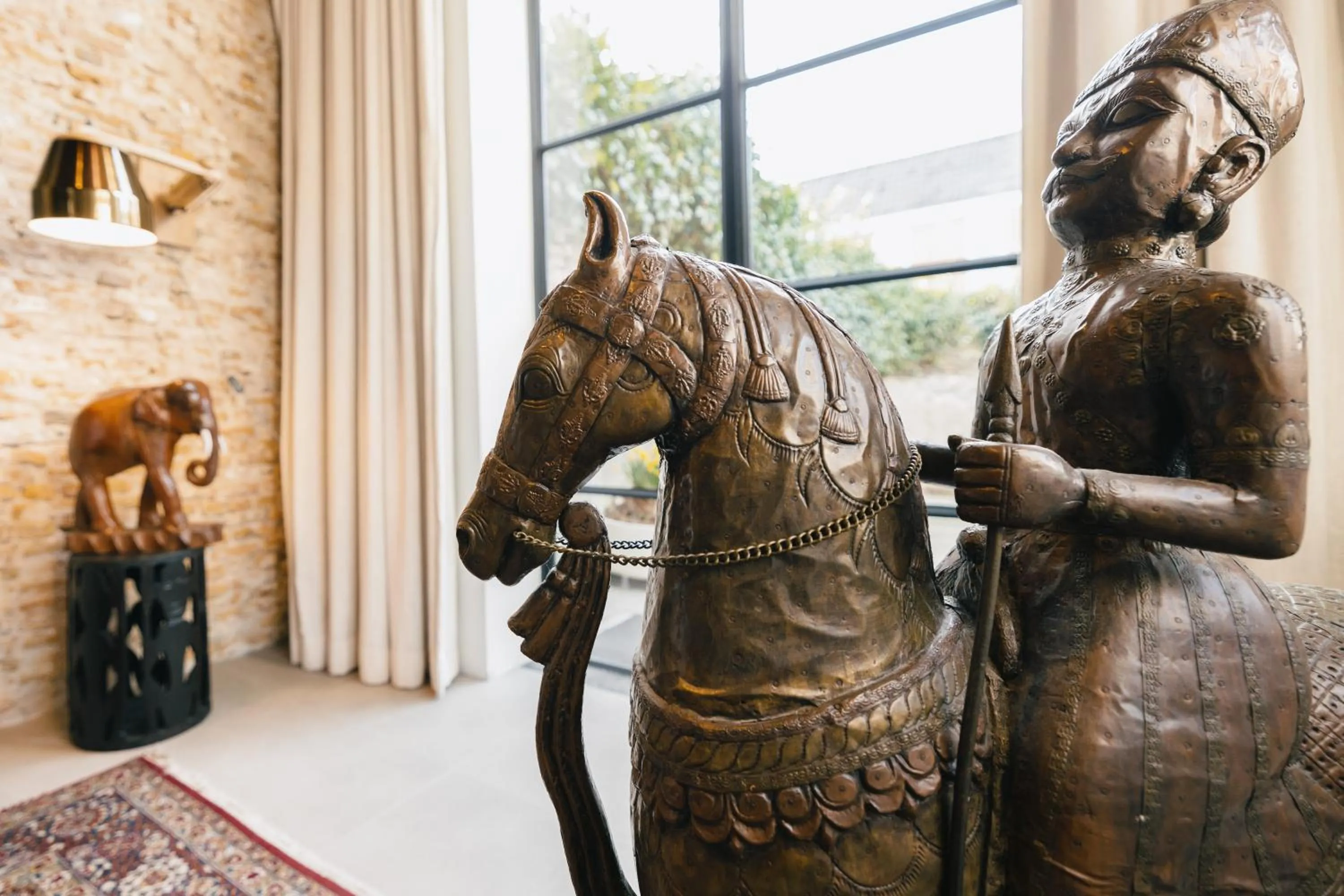 Decorative detail in Boutique Hotel Goud En Zilver