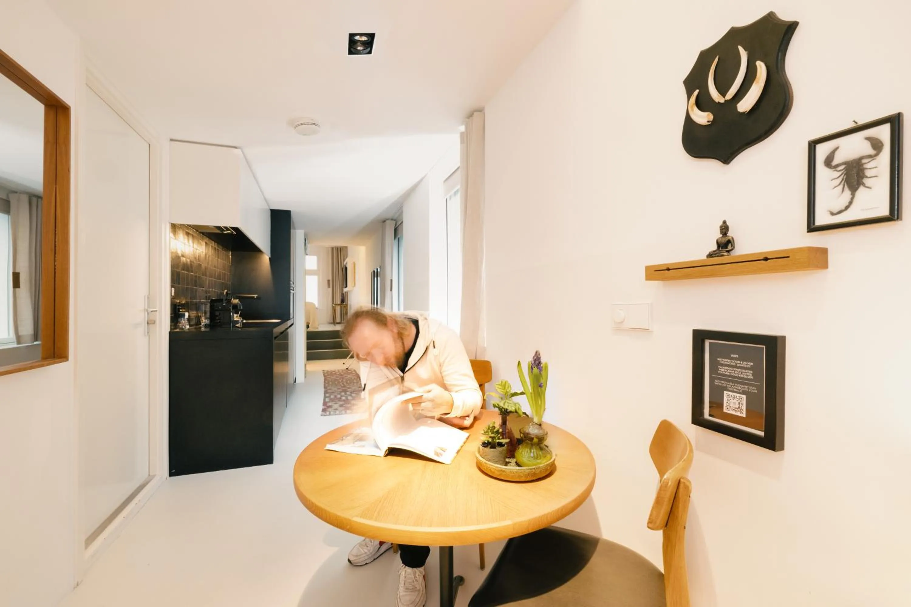 Kitchen or kitchenette in Boutique Hotel Goud En Zilver