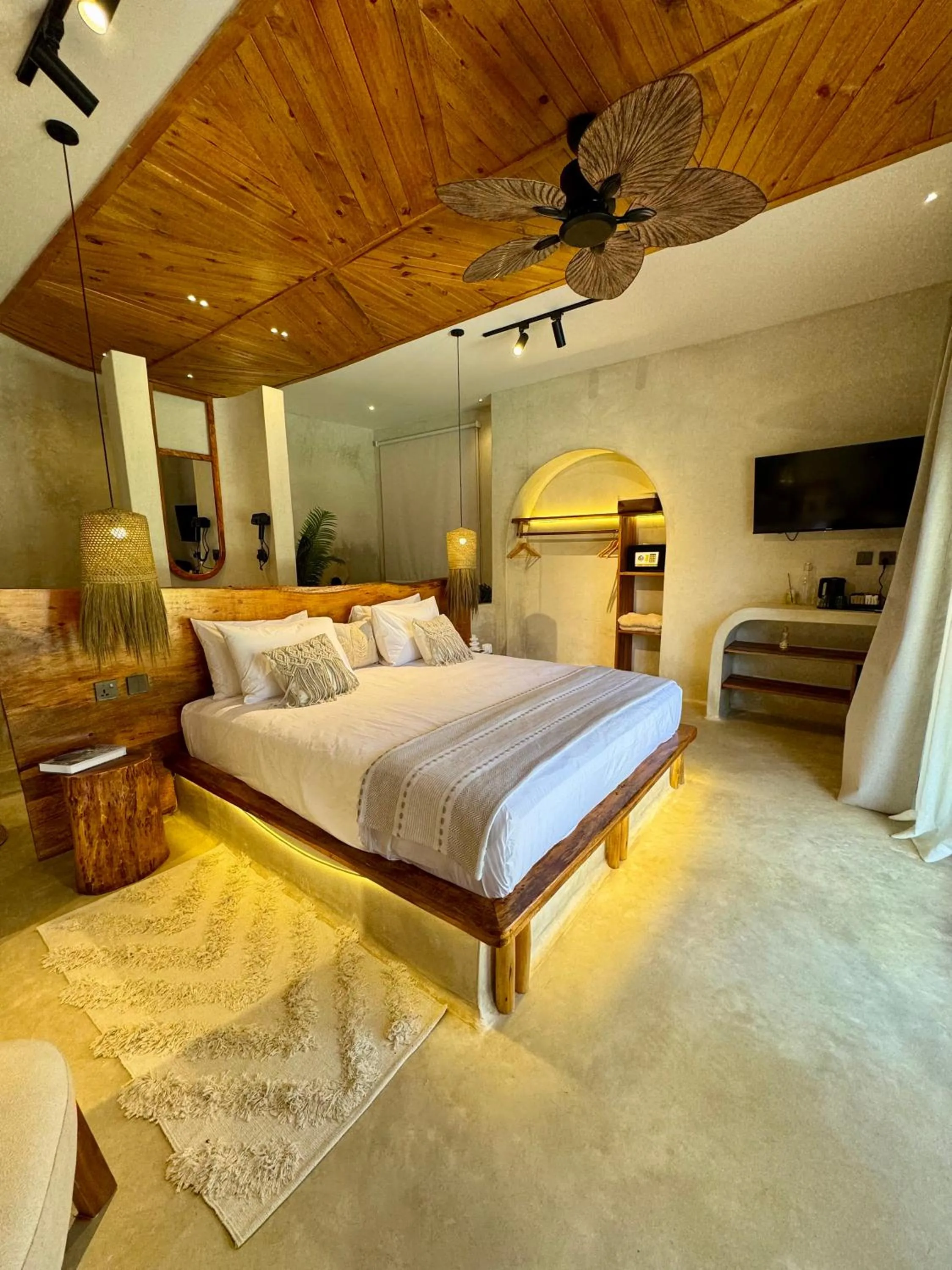 Bed in Kai Zanzibar Hotel and Spa