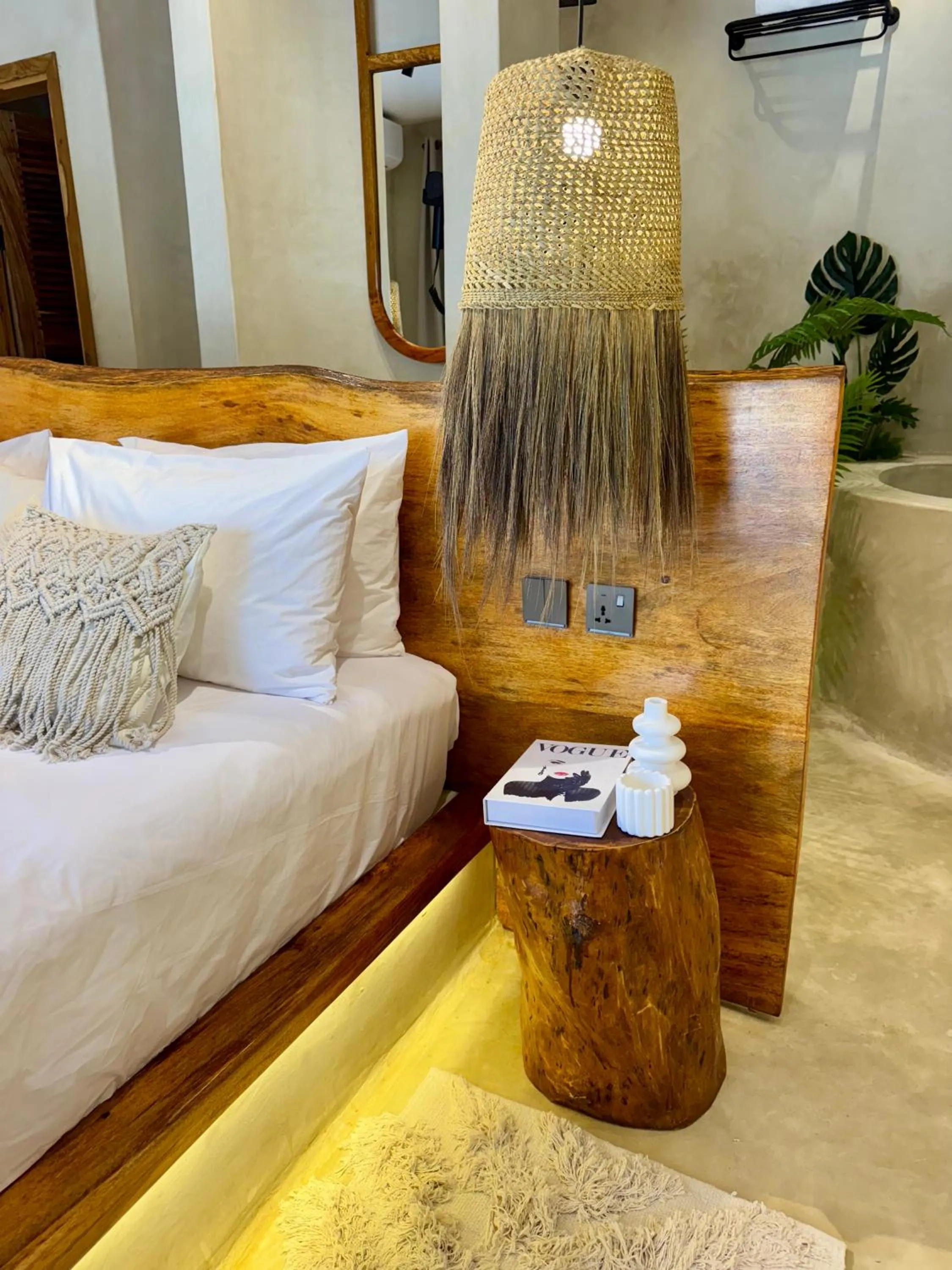 Bed in Kai Zanzibar Hotel and Spa