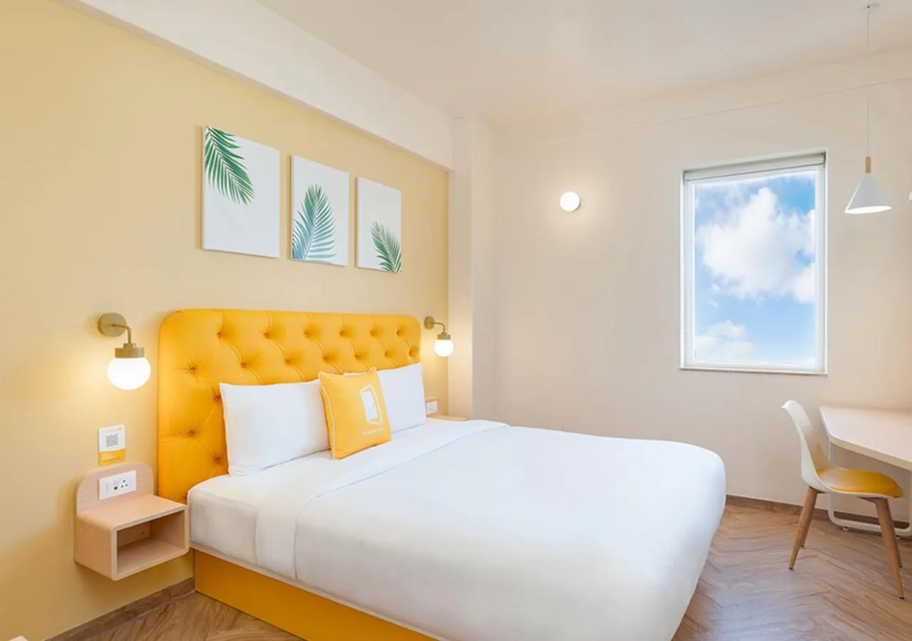 View (from property/room), Bed in Bloom Hotel - Jubilee Hills