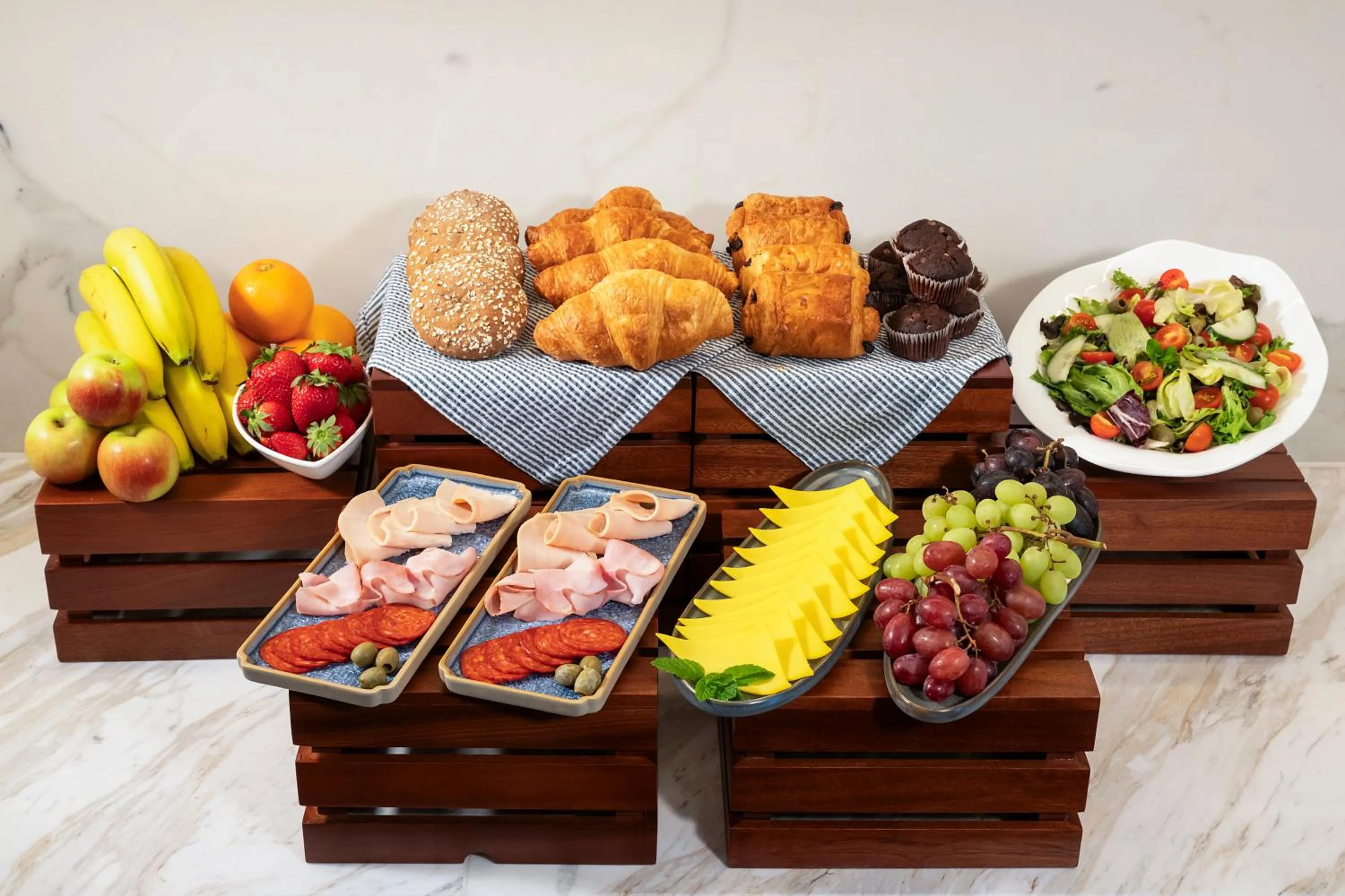 Continental breakfast in Dorsett Hotel Canary Wharf