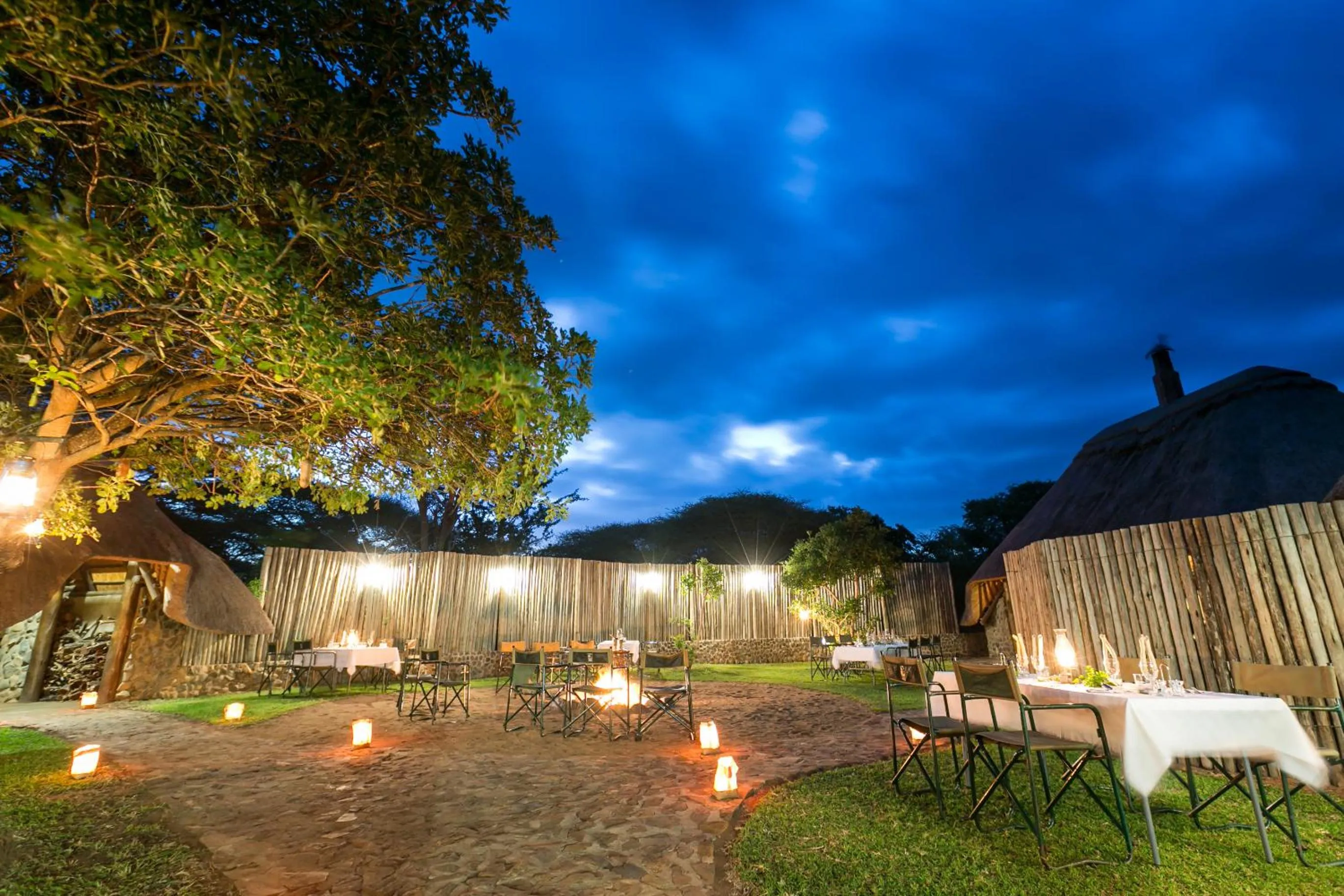 Seating area in Rhino River Lodge