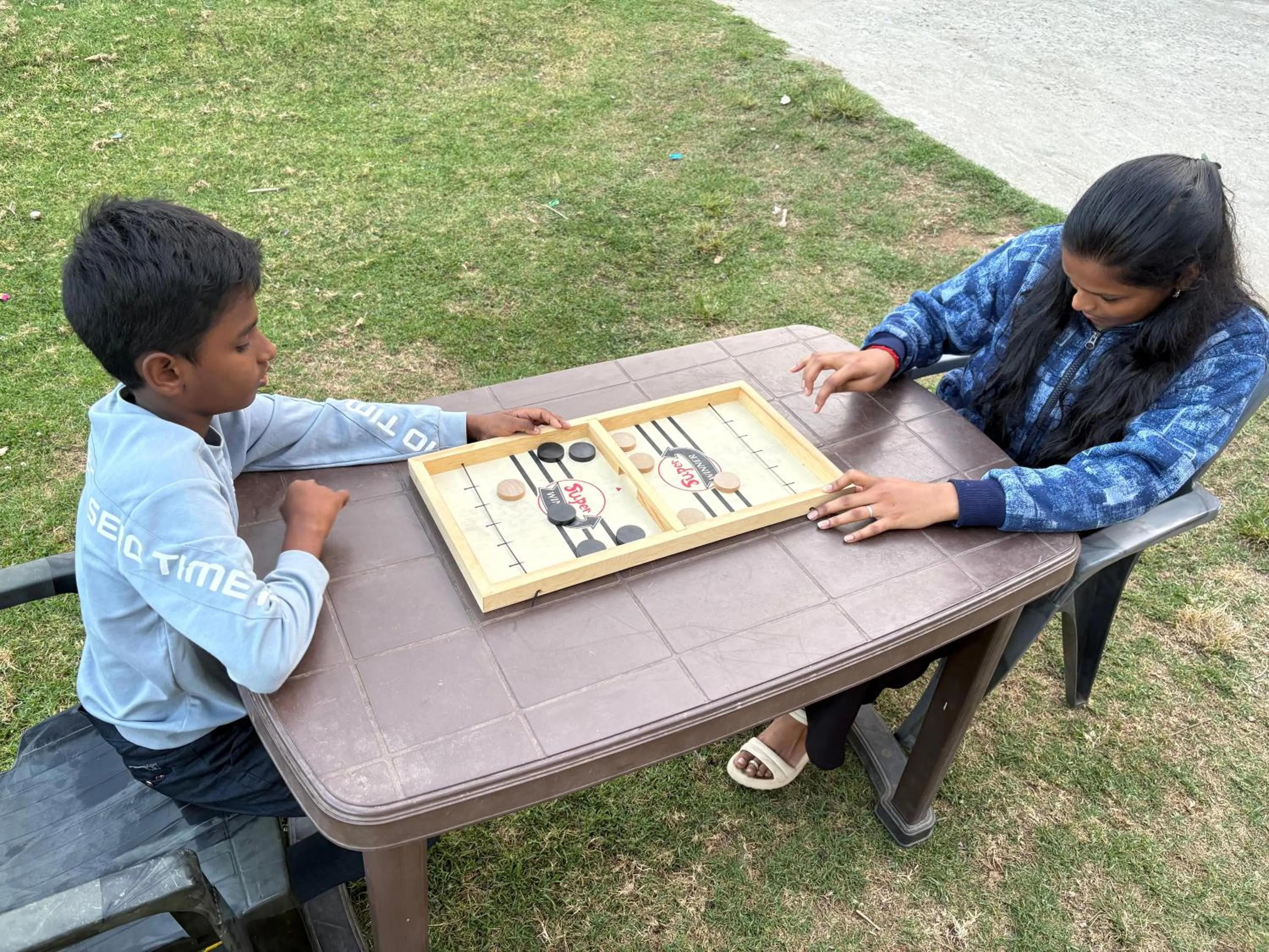 children in Kodai Hillscape