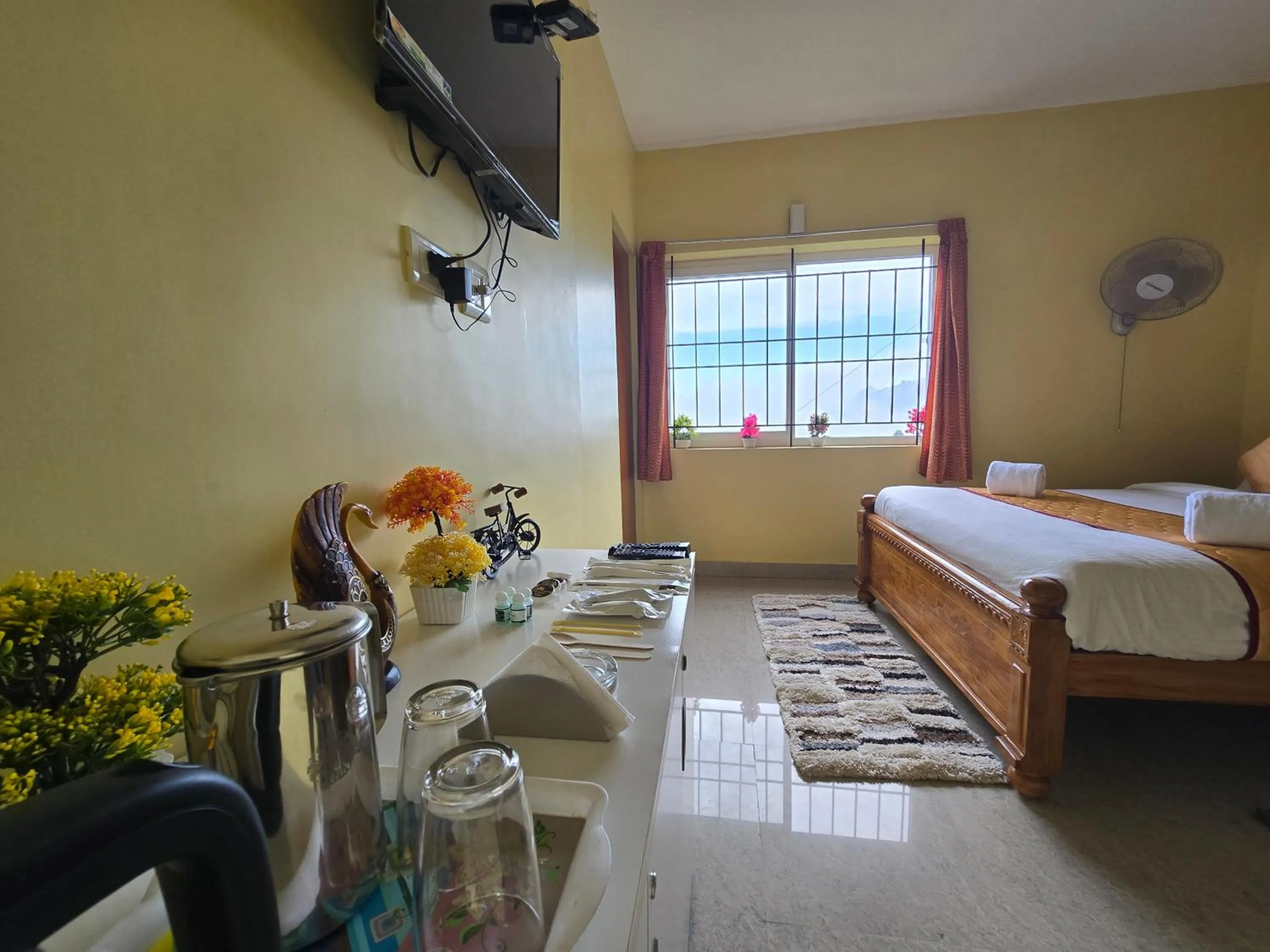 Bed in Kodai Hillscape