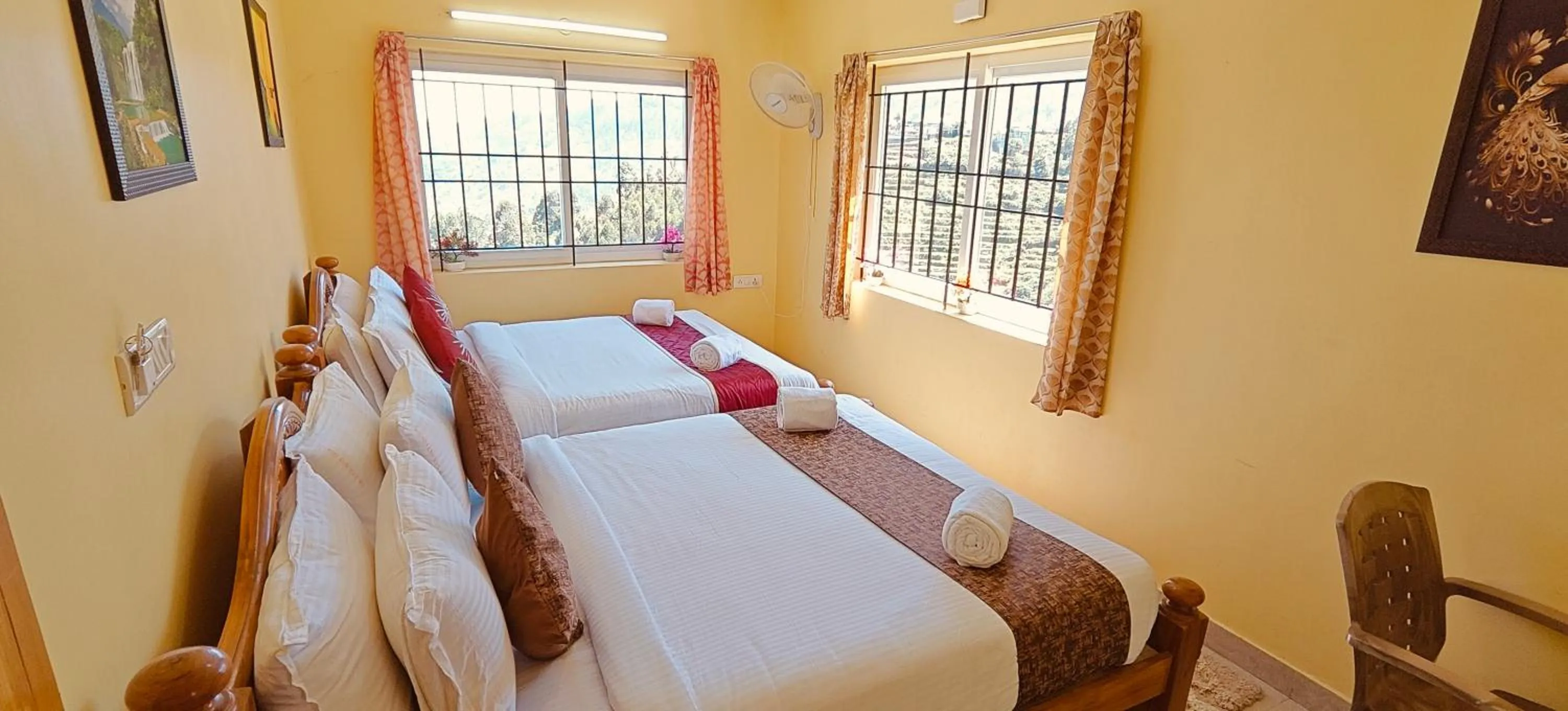 Bed in Kodai Hillscape