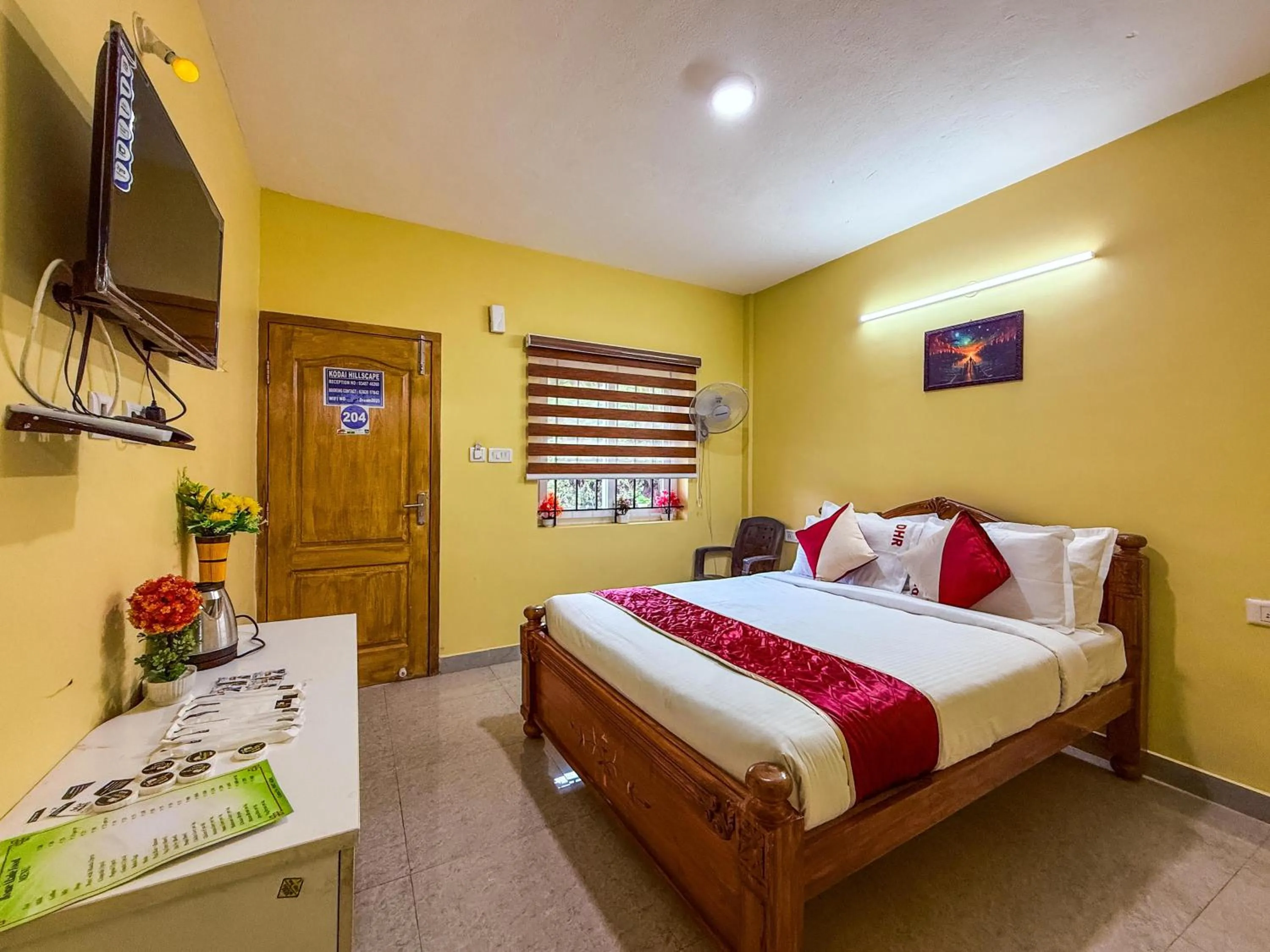 Bed in Kodai Hillscape