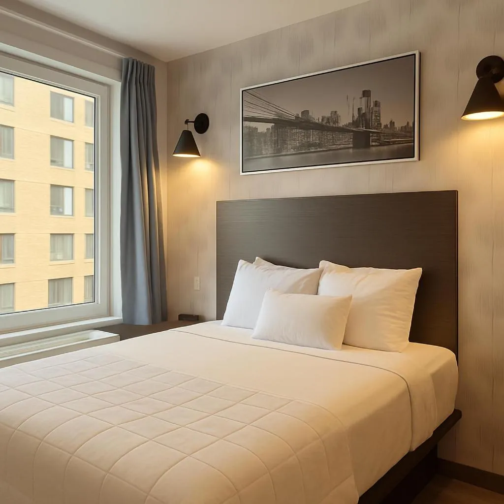 Bedroom, Bed in Bkway Hotel Brooklyn